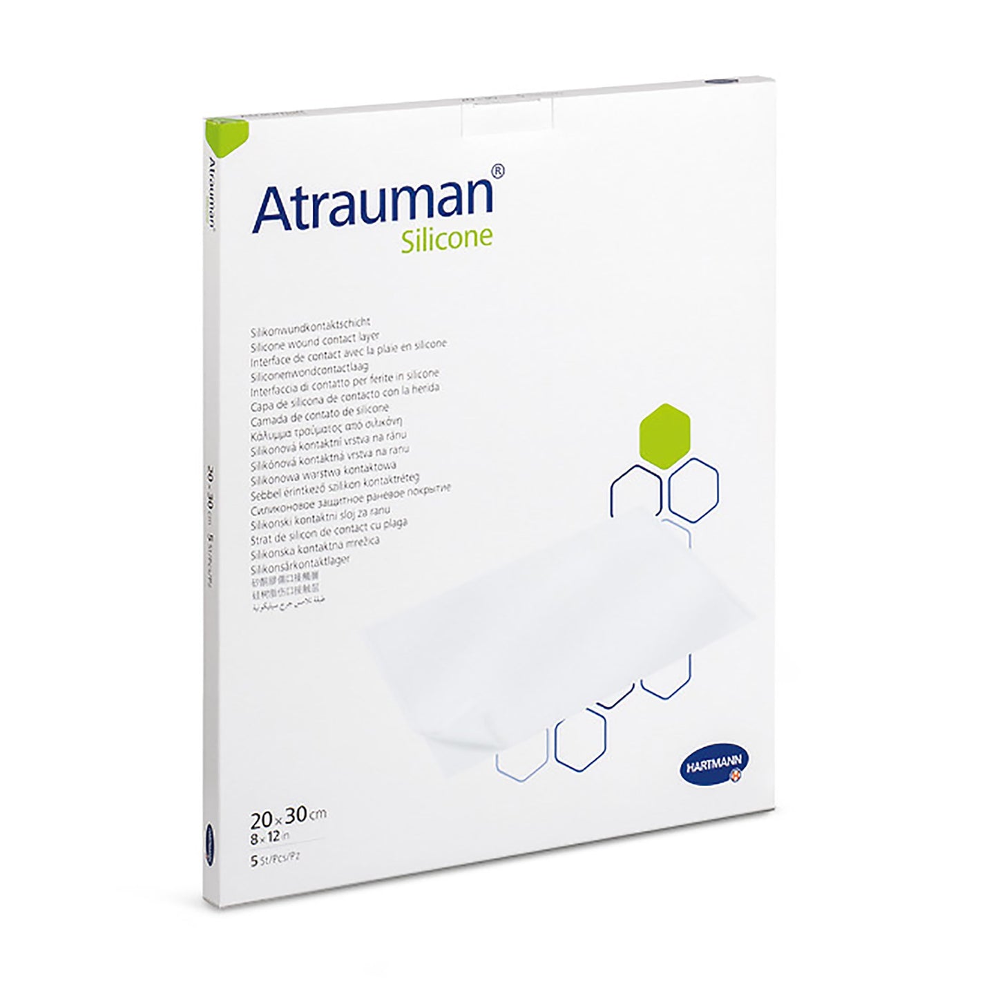 DRESSING, WOUND ATRAUMAN SILICONE COATED 8"X12"