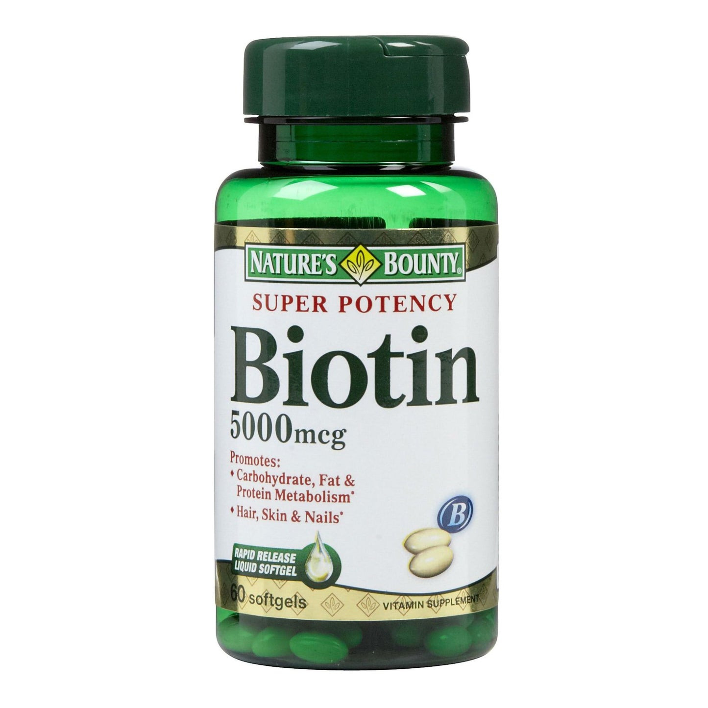 BIOTIN, CAP SGEL 5000MCG