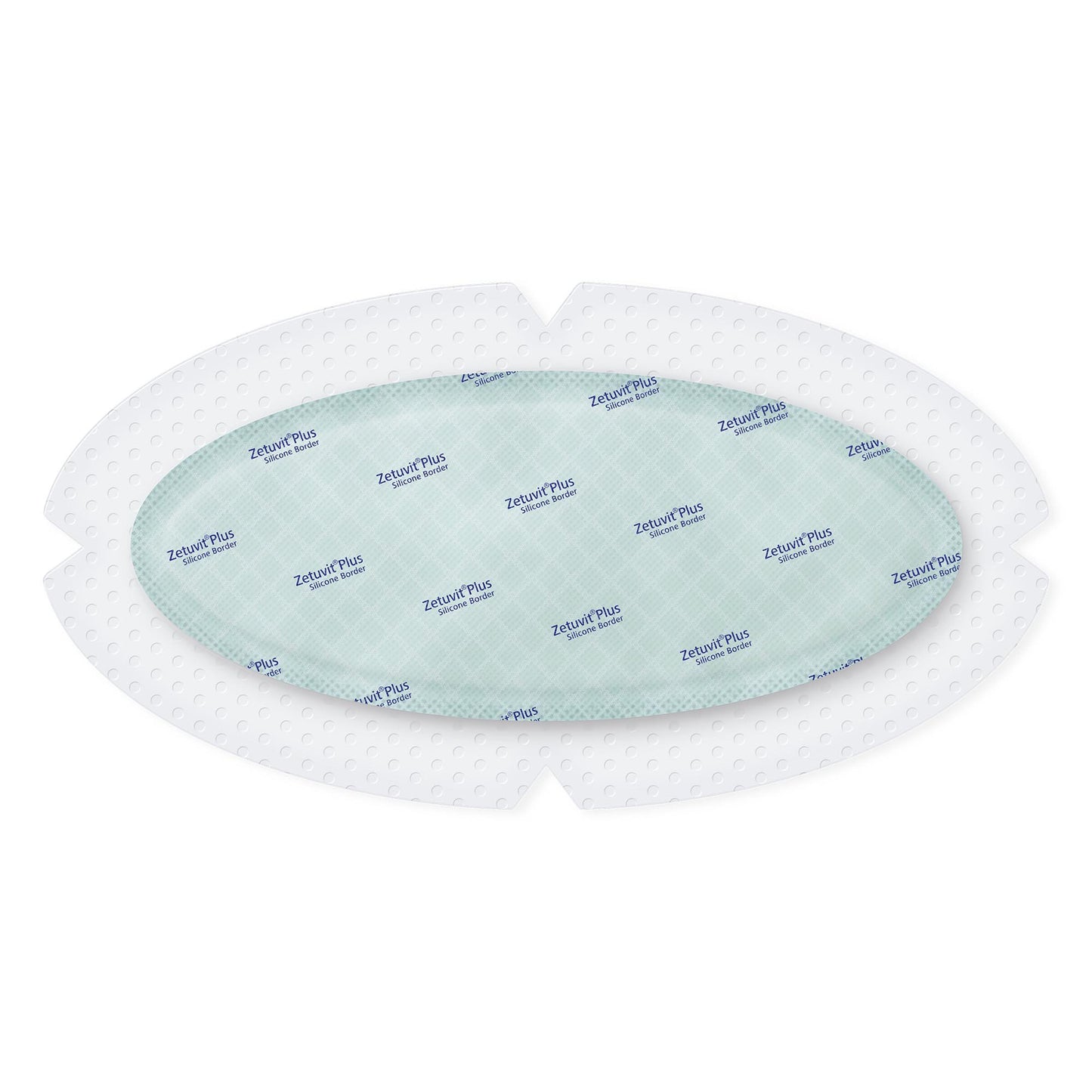DRESSING, WND SAP BRDR OVAL W/SIL ADH 4.7"X9"