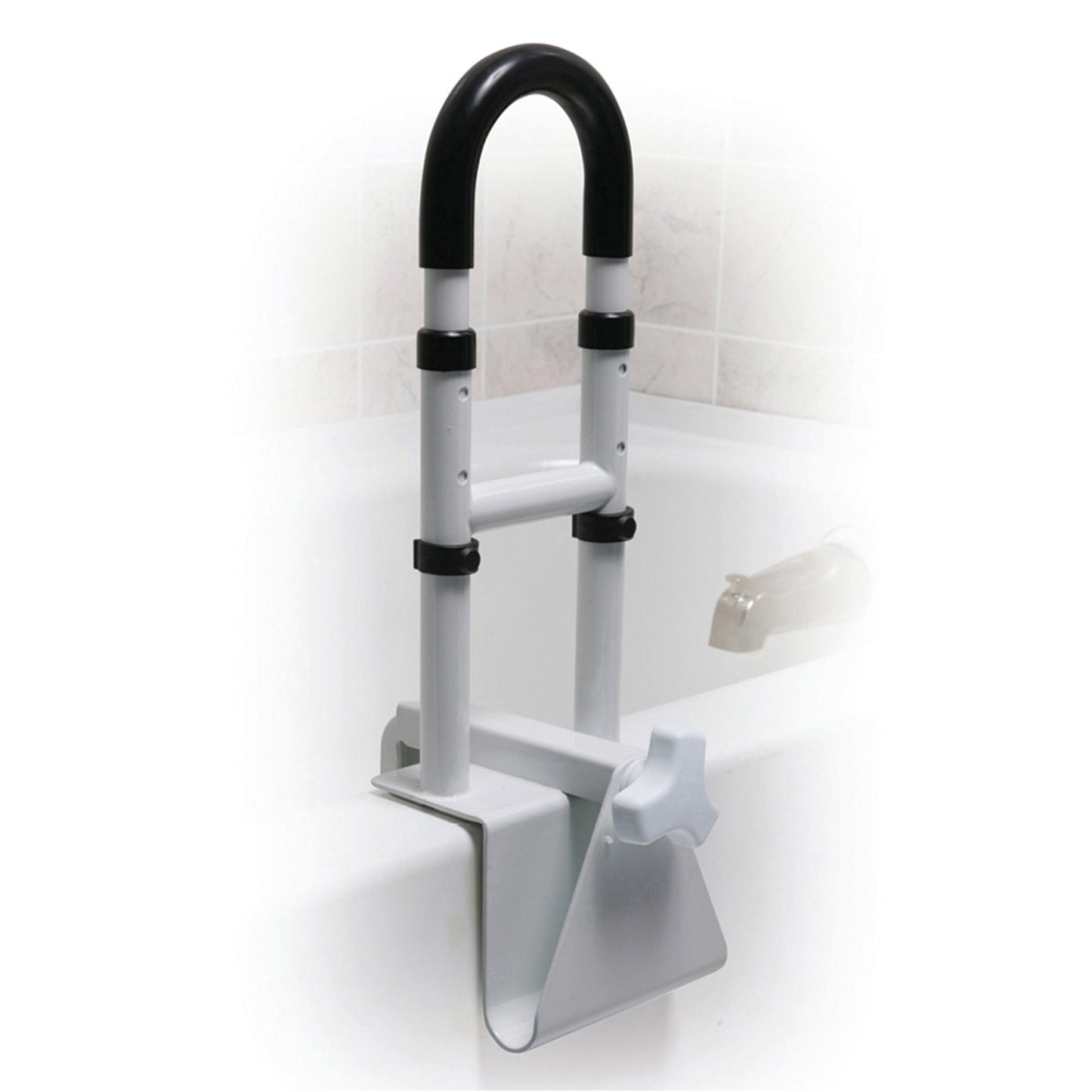 RAIL, TUB CLAMP-ON ADJ HT WHTDRVMED