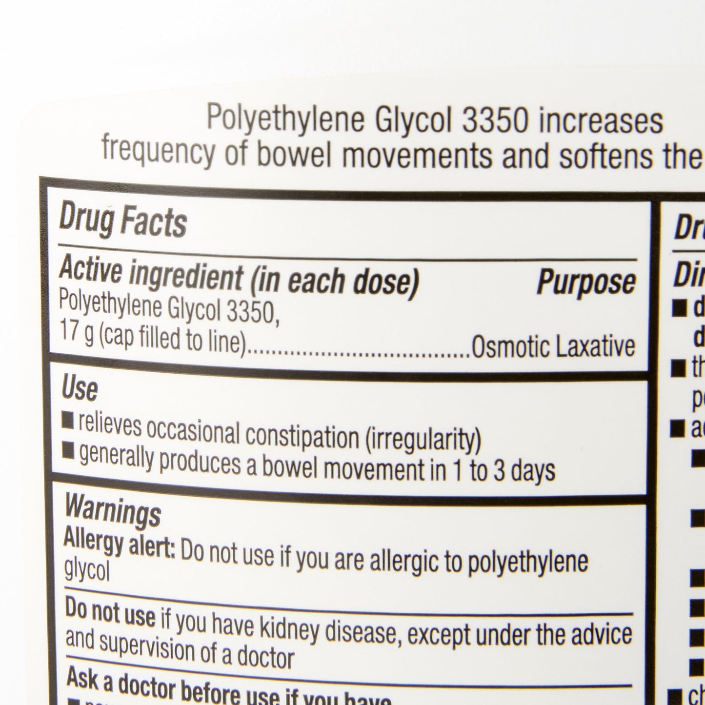 POLYETHYLENE GLYCOL, PDR 17GM17.9OZ