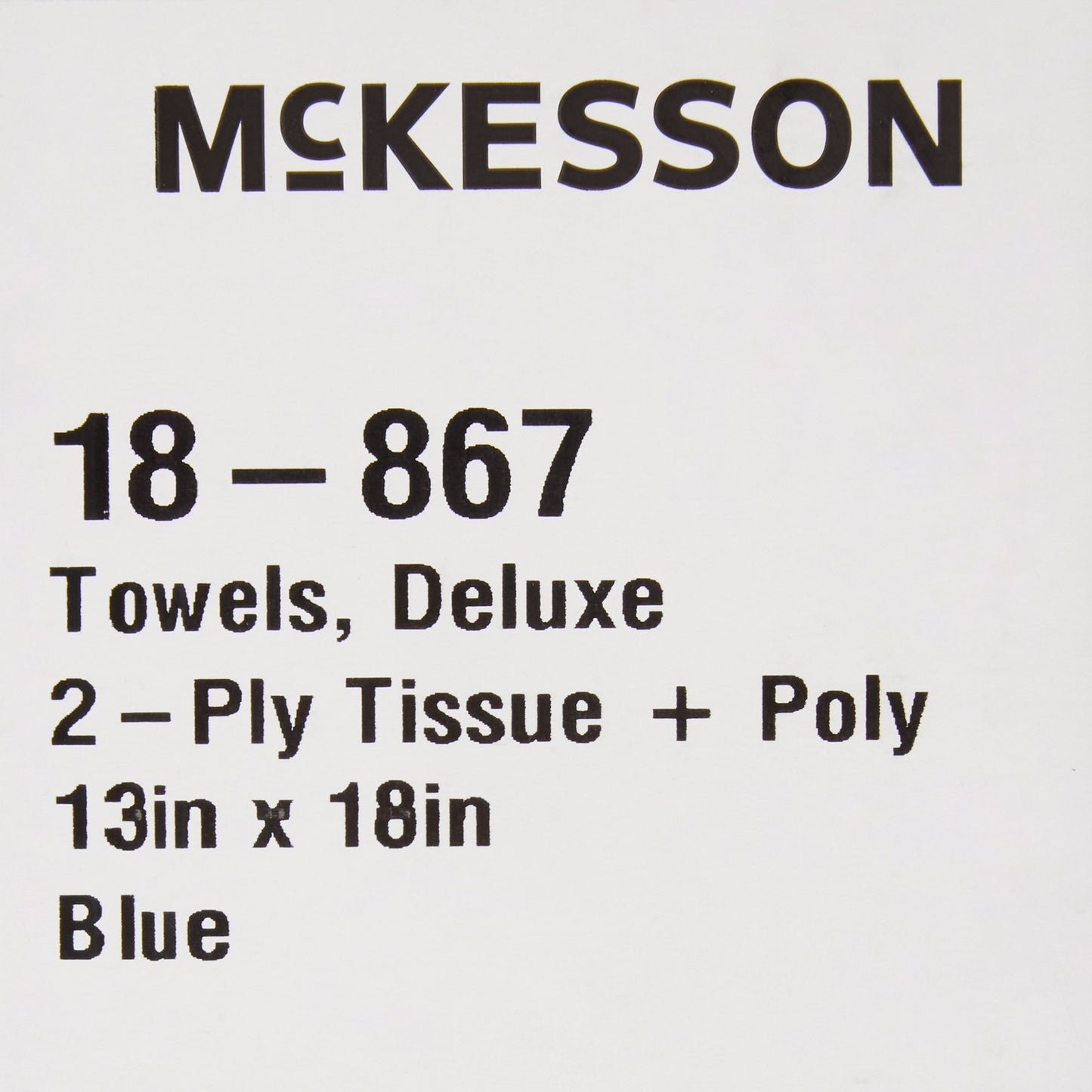 TOWEL, PRO 2PLY/POLY BLU 13X18