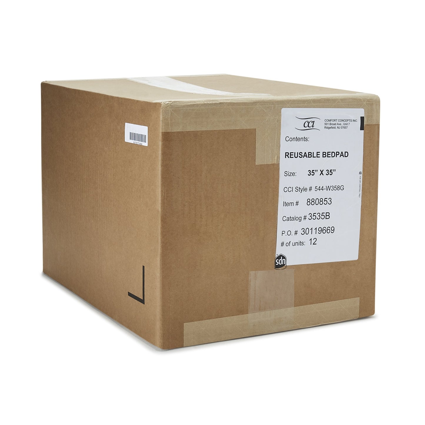 PAD, BED RUSBL BULK 35X35