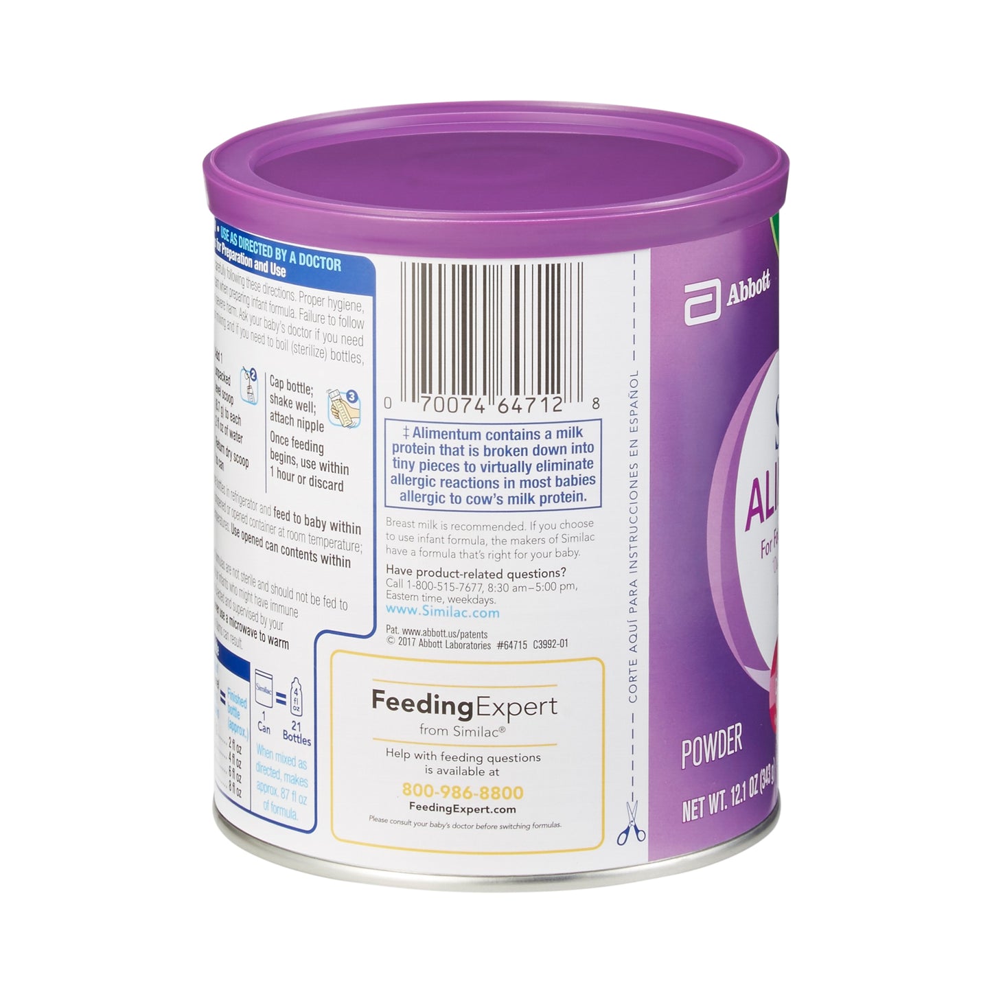 SIMILAC, ALIMENTUM 12.1OZ