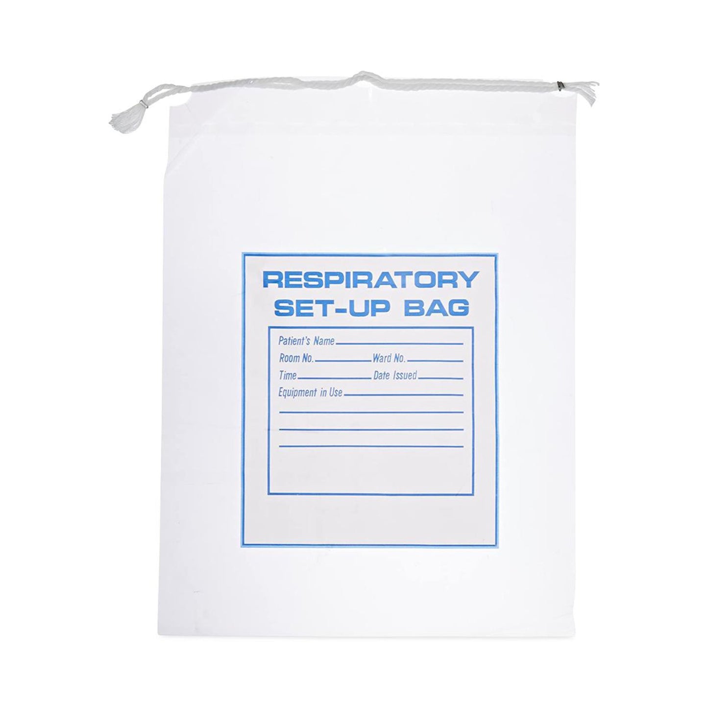 BAG, RESPIRATORY SETUP 1MIL W/GRN TAPE12X16"