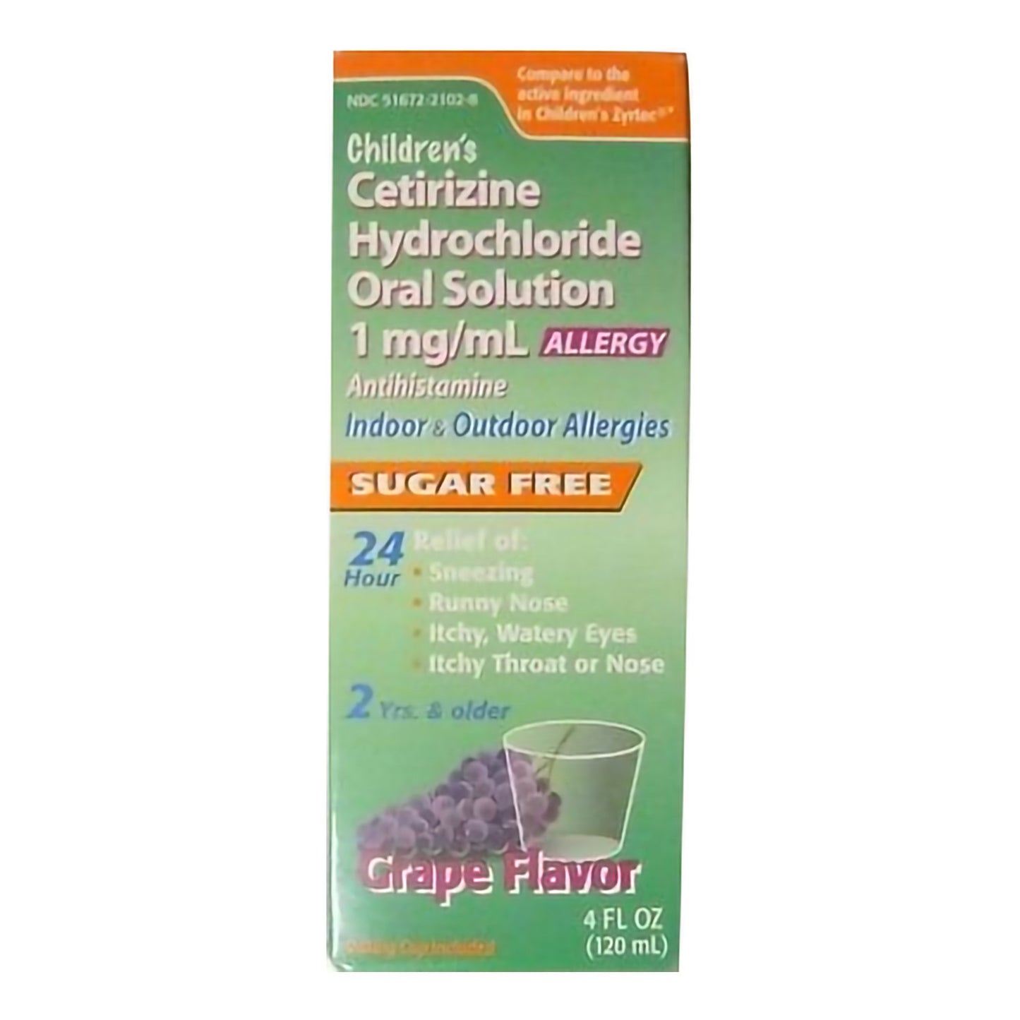 CETIRIZINE HCL, SOL 1MG/ML 4OZ9TARO