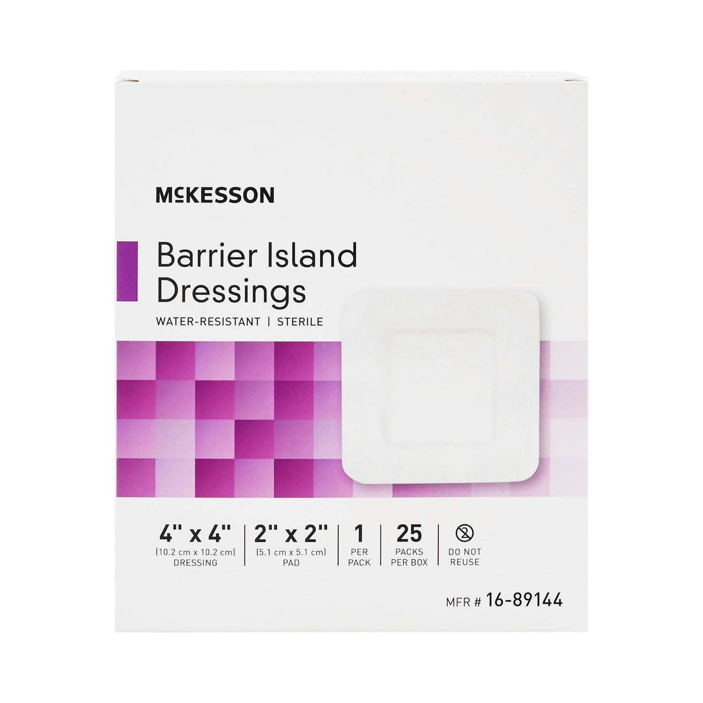 DRESSING, ISLAND BARR COMPOSITE STR WTRPRF 4X4