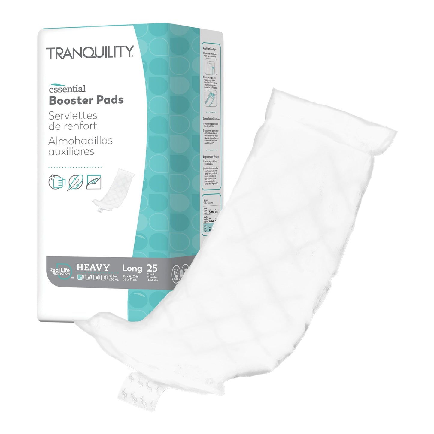PAD, INCONT TRANQUILITY ESSENTBOOSTER EXT 4 1/4X15