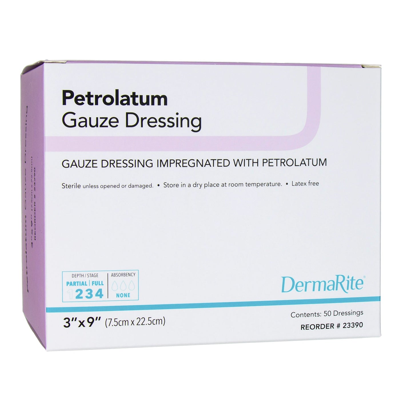 GAUZE, WOUND PETROLATUM 3"X9"