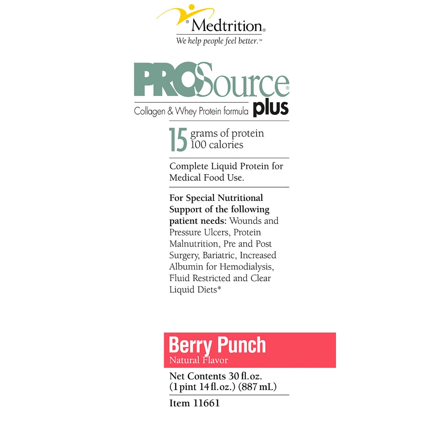 PROSOURCE PLUS, LIQ BERRY 30OZ