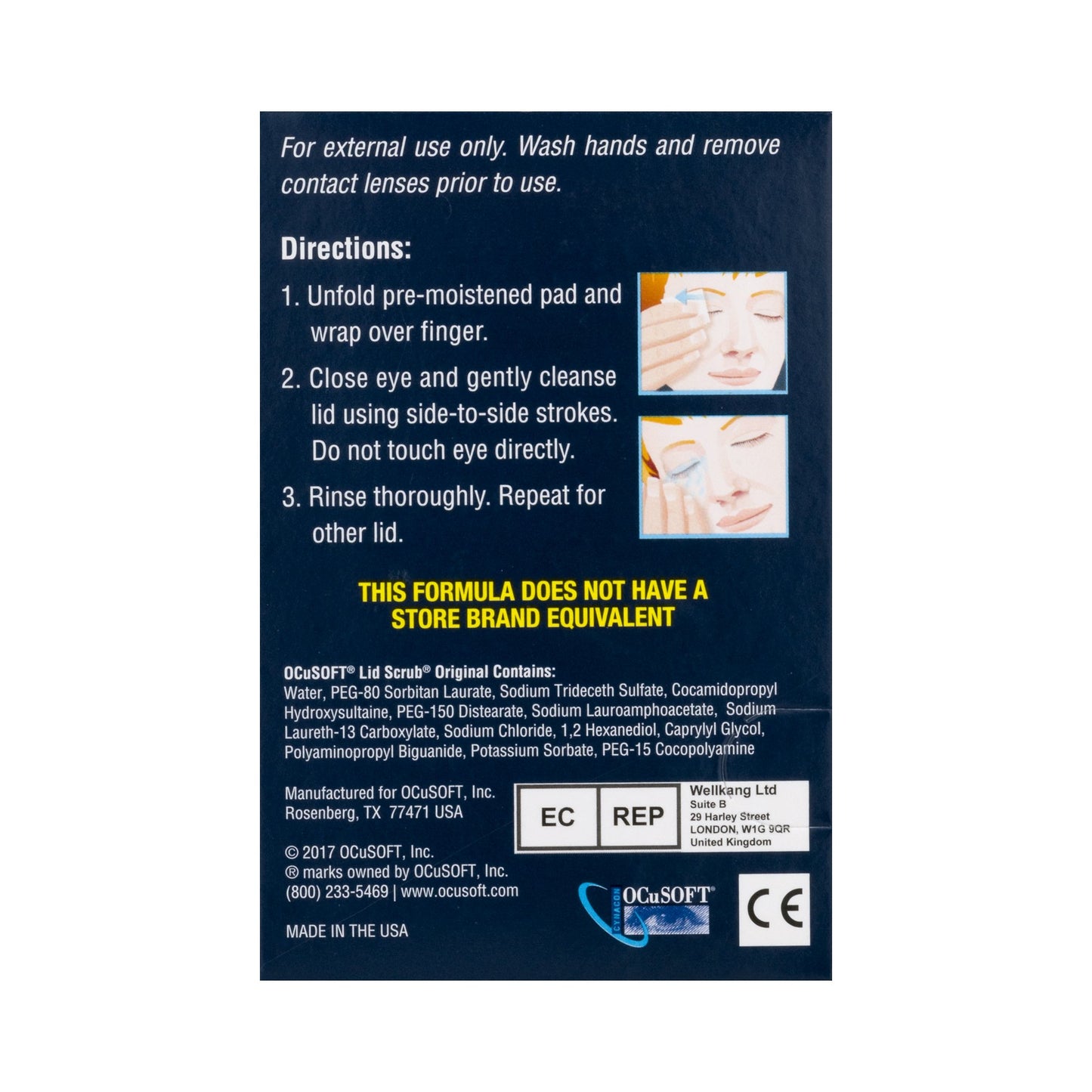 OCUSOFT LID SCRUB, PACKET