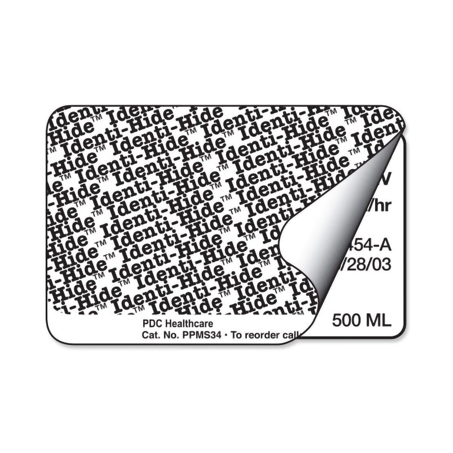 LABEL, IDENTI-HIDE WHT 3"X2"