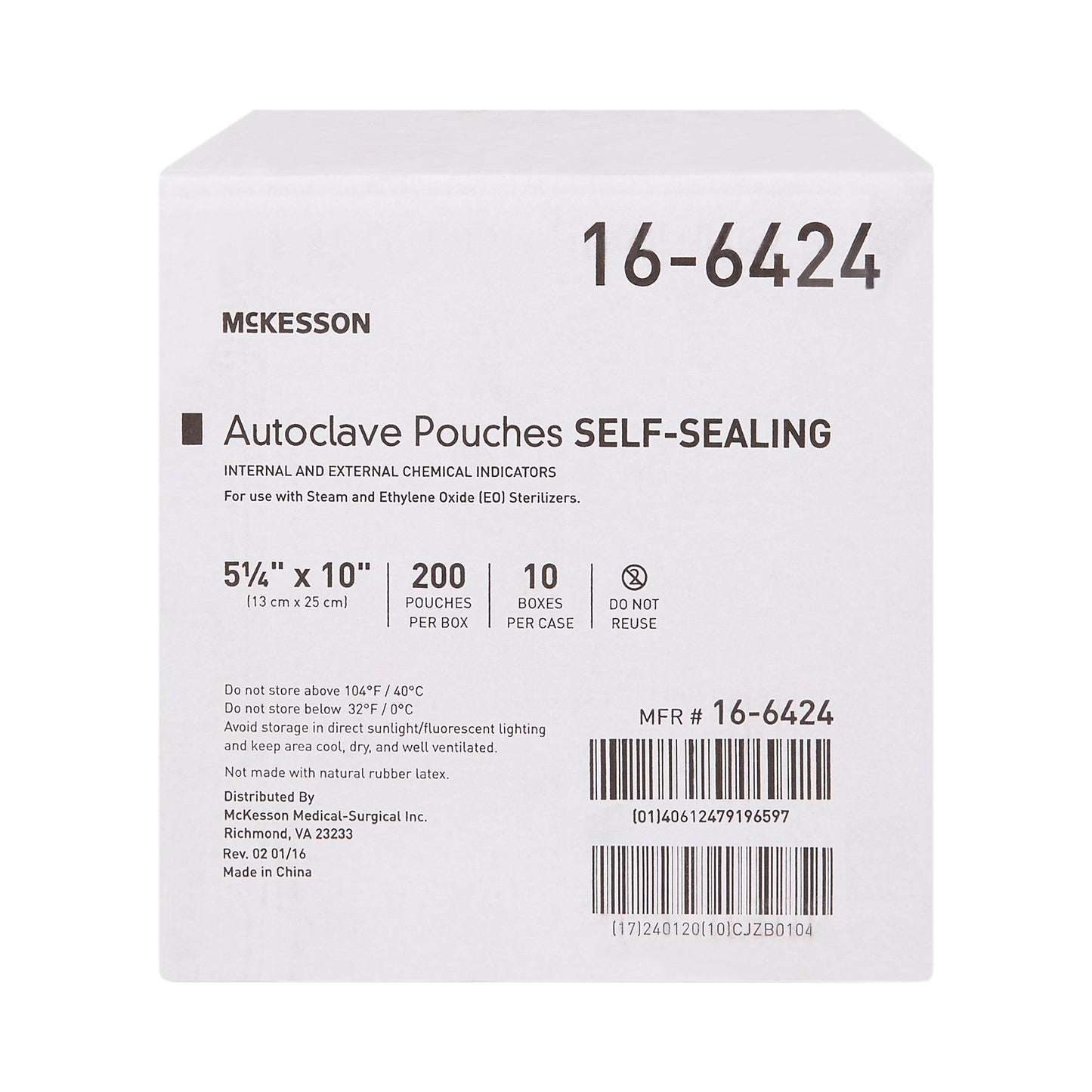 POUCH, SELF SEAL ECON 5.25X10