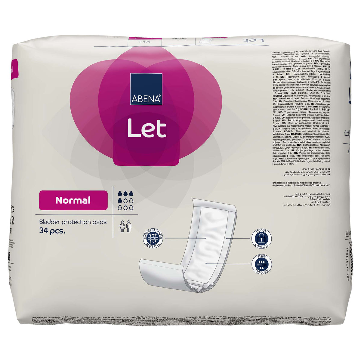 PAD, INCONT ABENA LET PREM BOOSTER ADLT NORMAL