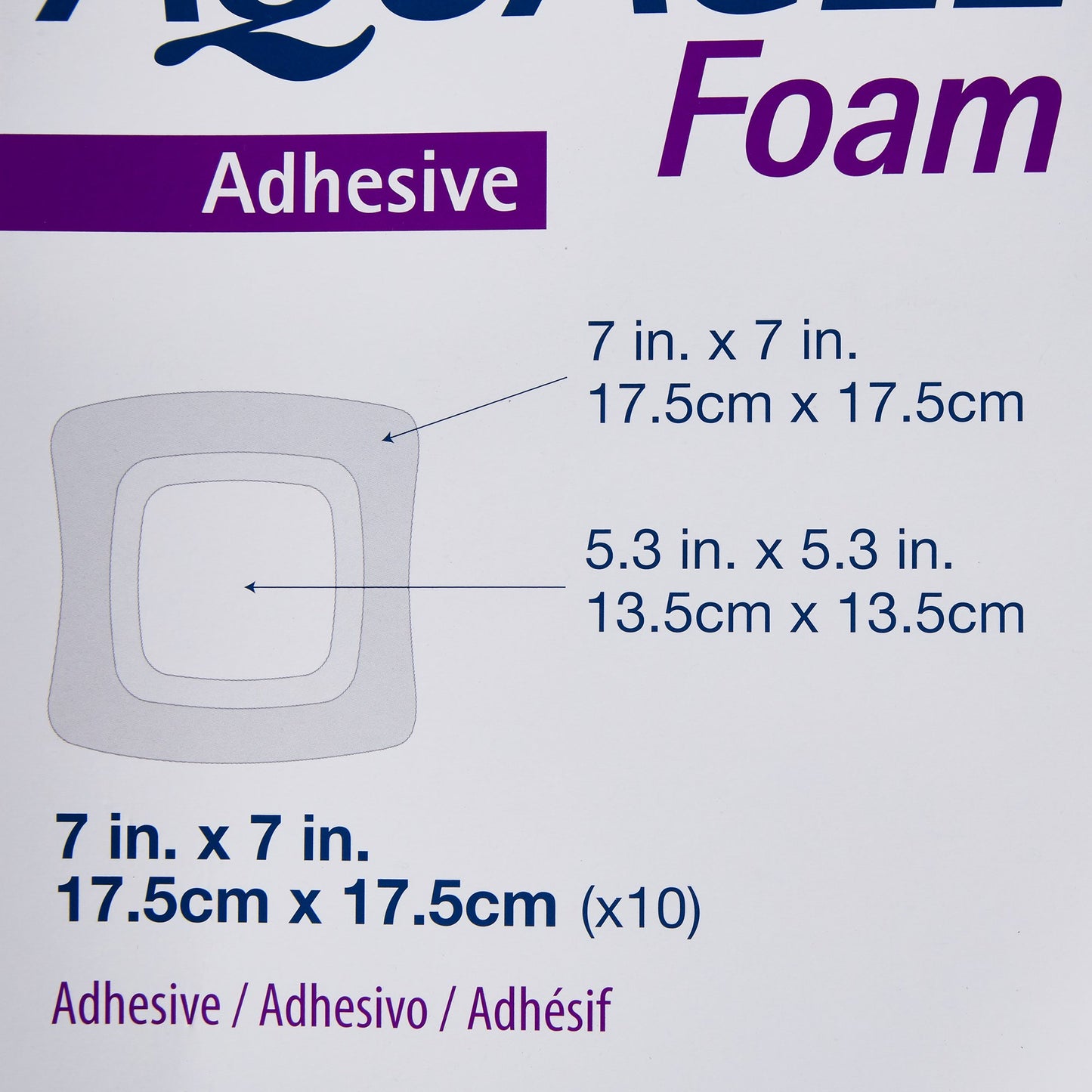 DRESSING, WND AQUACEL ADH FM 7X7"