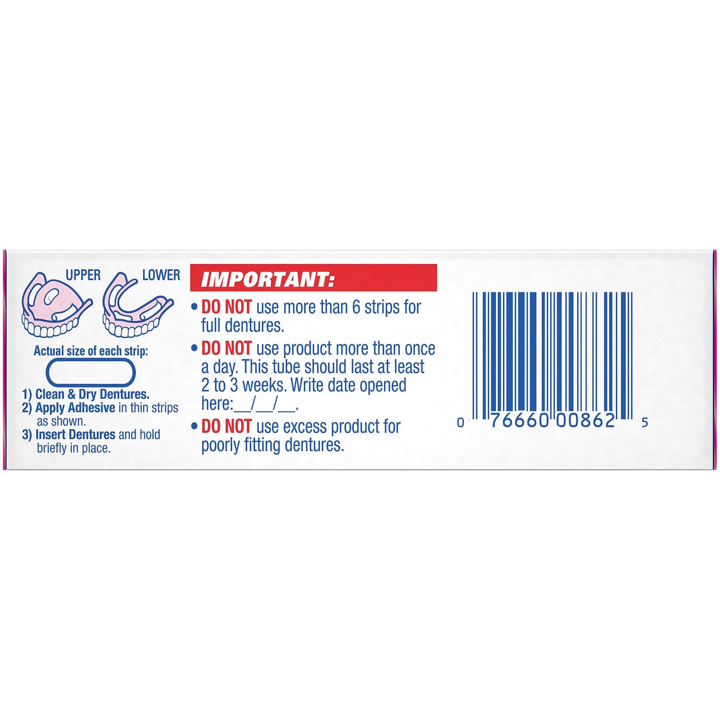 ADHESIVE, DENTURE FIXODENT ORIG CLEAN .75OZ