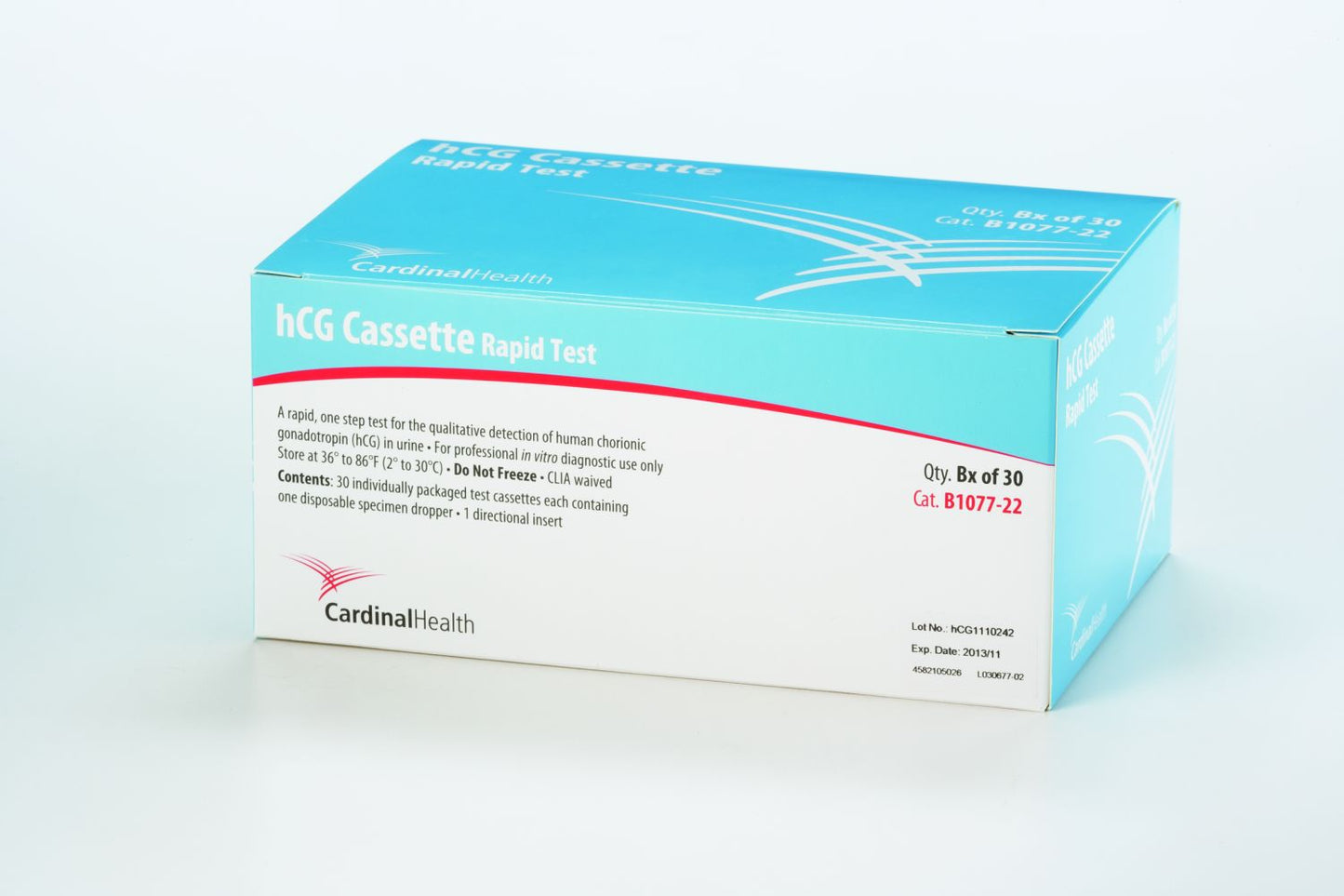 TEST KIT, URINE SPHCG CASSETTERAPID