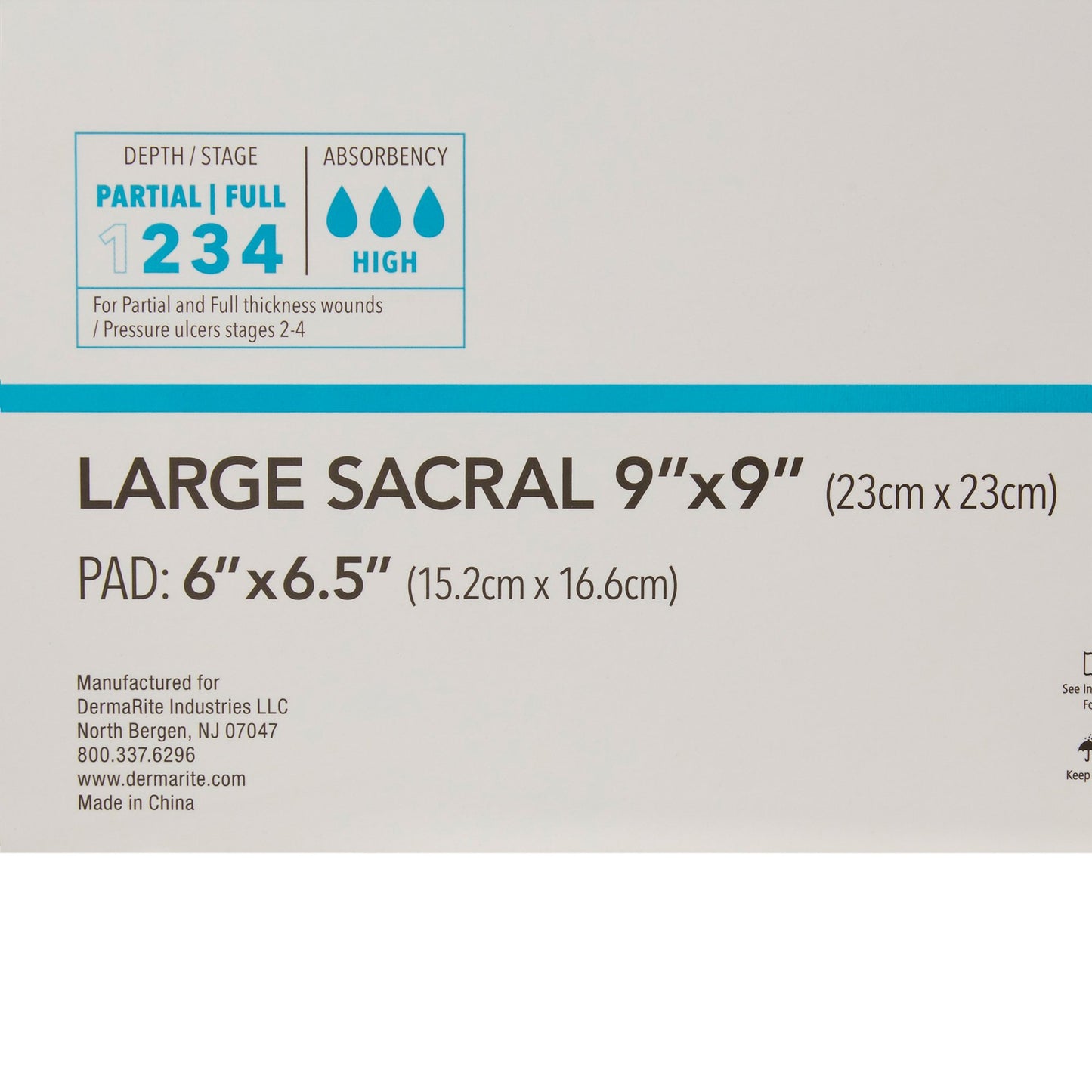 DRESSING, COMFORT FOAM BORDERSACRAL LARGE 9"X9"
