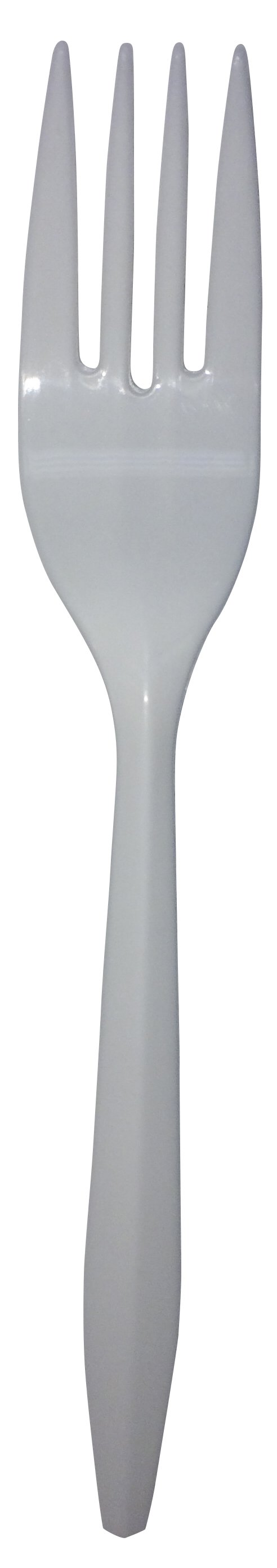 FORK, PLAS UNWRAPPED BULK WHTMED WT