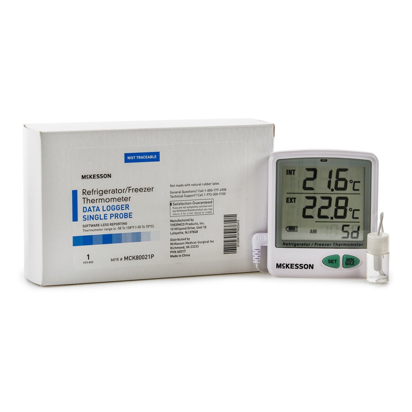 THERMOMETER, REFRIG/FRZR DATALOGGER SNGL PROBE