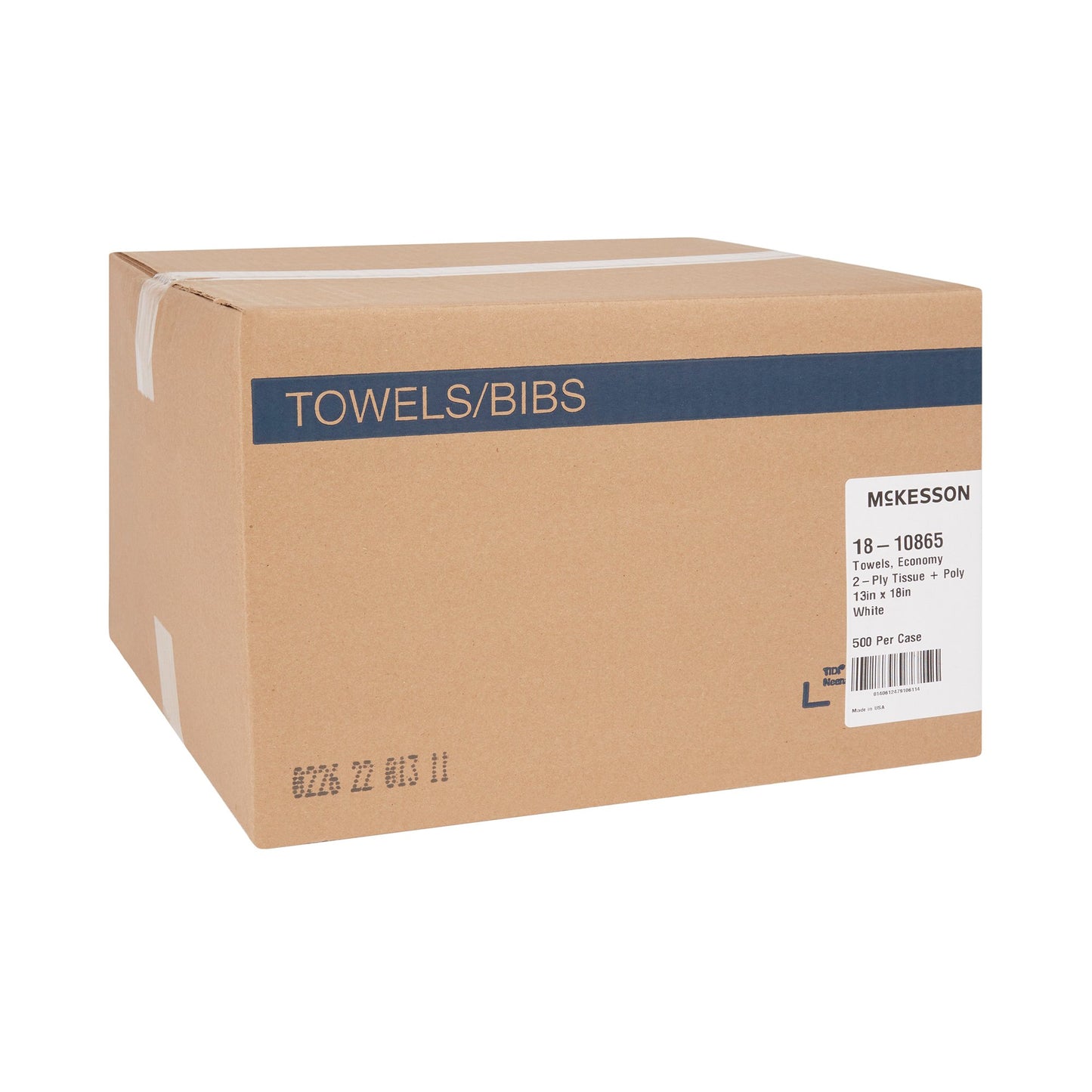 TOWEL, PRO 2PLY/POLY DIA EMB WHT 13X18