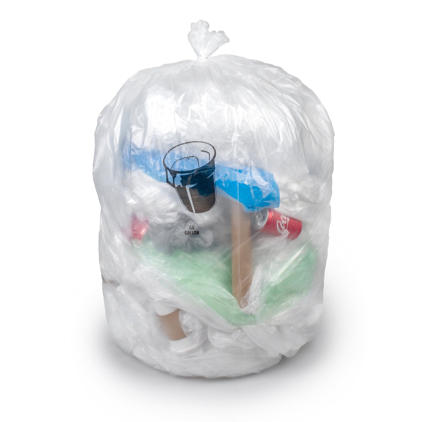 LINER, TRASH STRETCH DESIGN CLR 24"X32"
