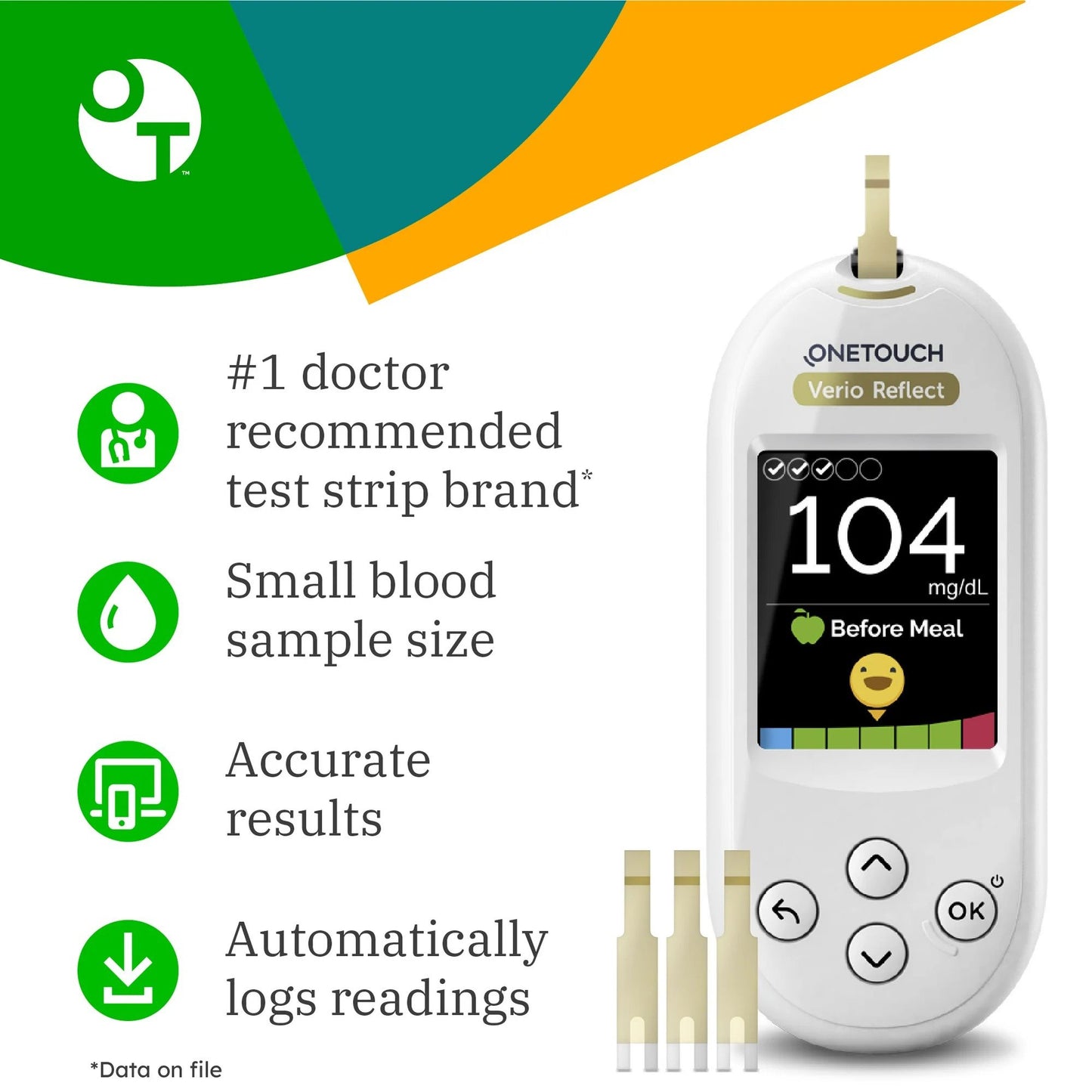 STRIP, TEST BLD GLUCOSE VERIOONE TOUCH