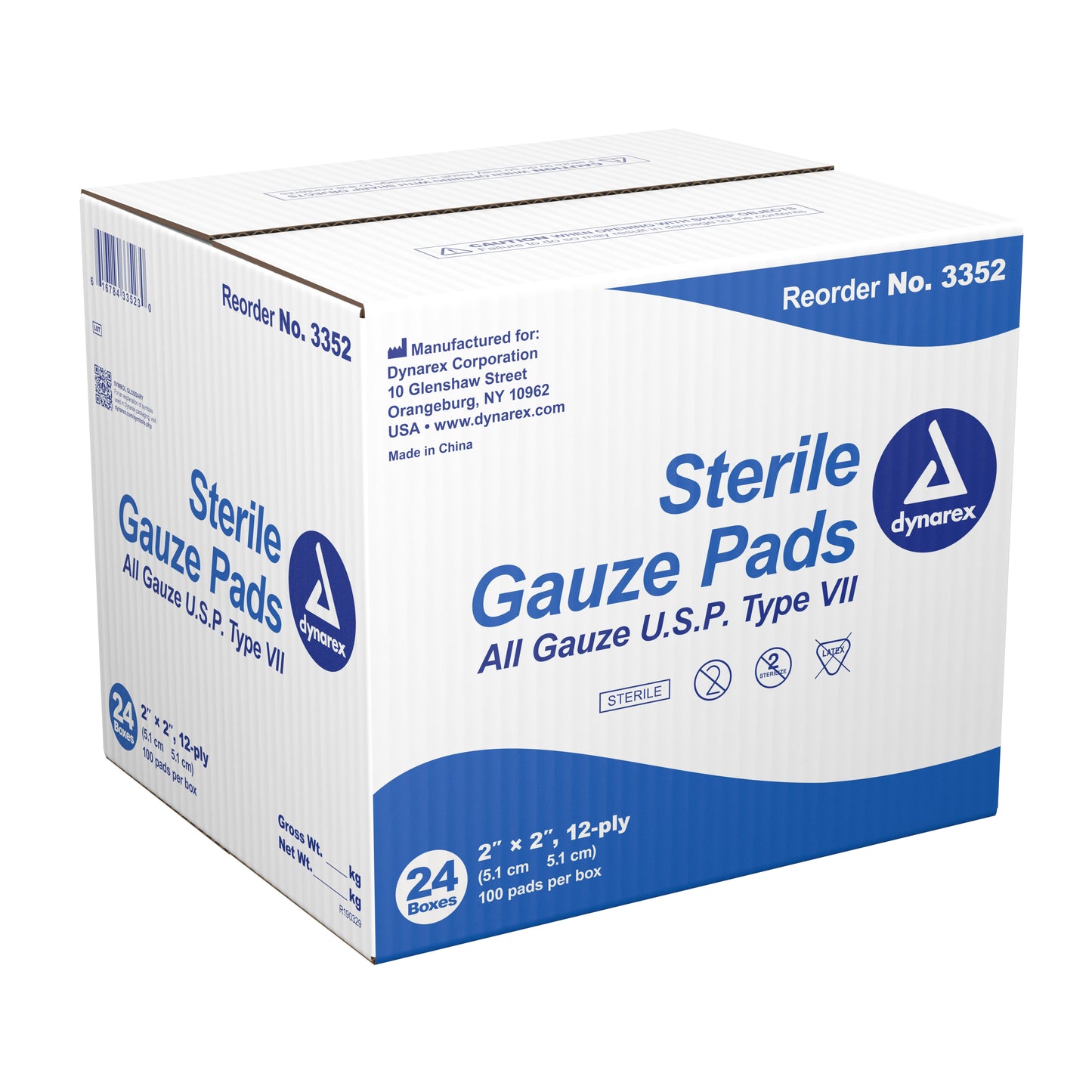 PAD, GAUZE 2X2X12
