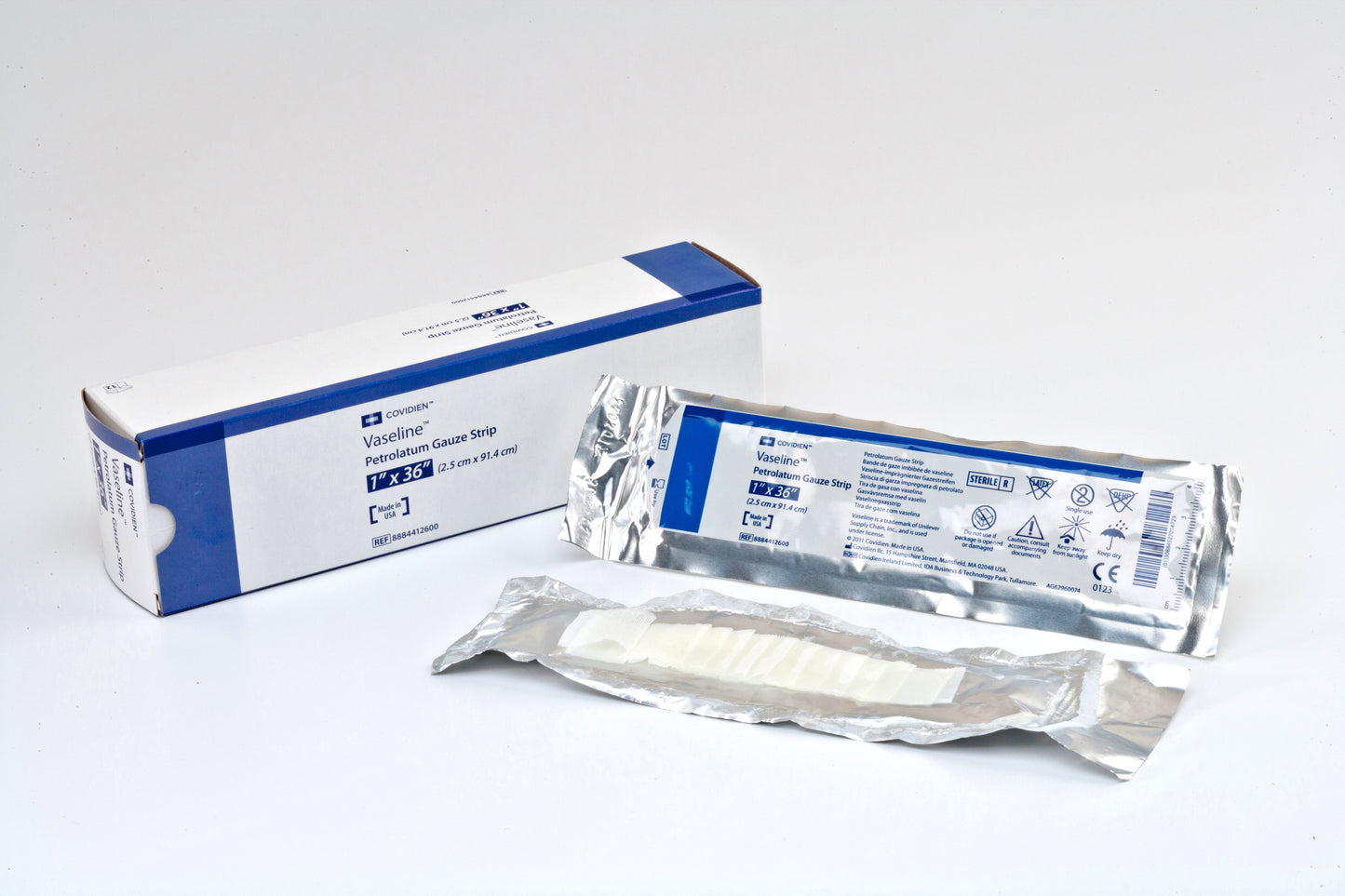 DRESSING, VASELINE FOIL PK STR1"X36"