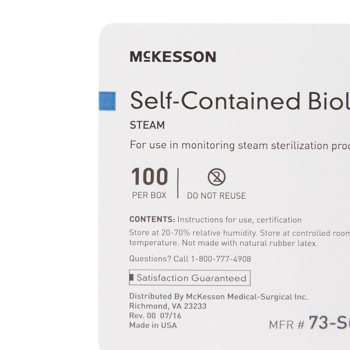 INDICATOR, BIOLOGICAL STEAM SLF-CONTAIN