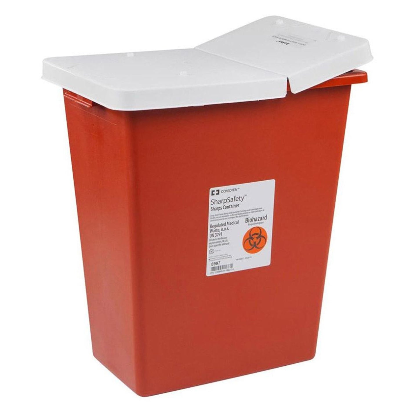 CONTAINER, SHARPS RED 12GL W/LID