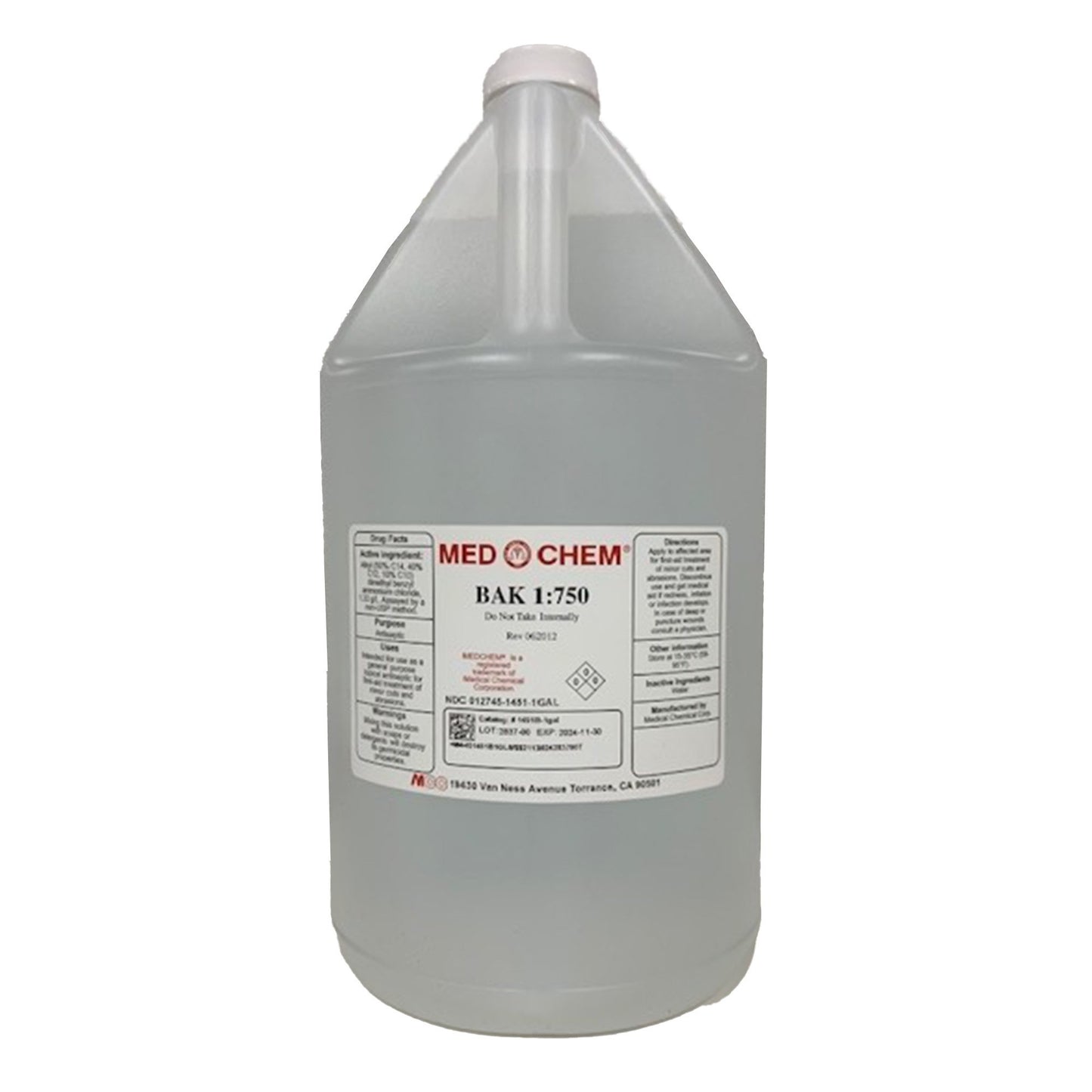 BENZALKONIUM CHLORIDE, 1:750USP MEDCHM
