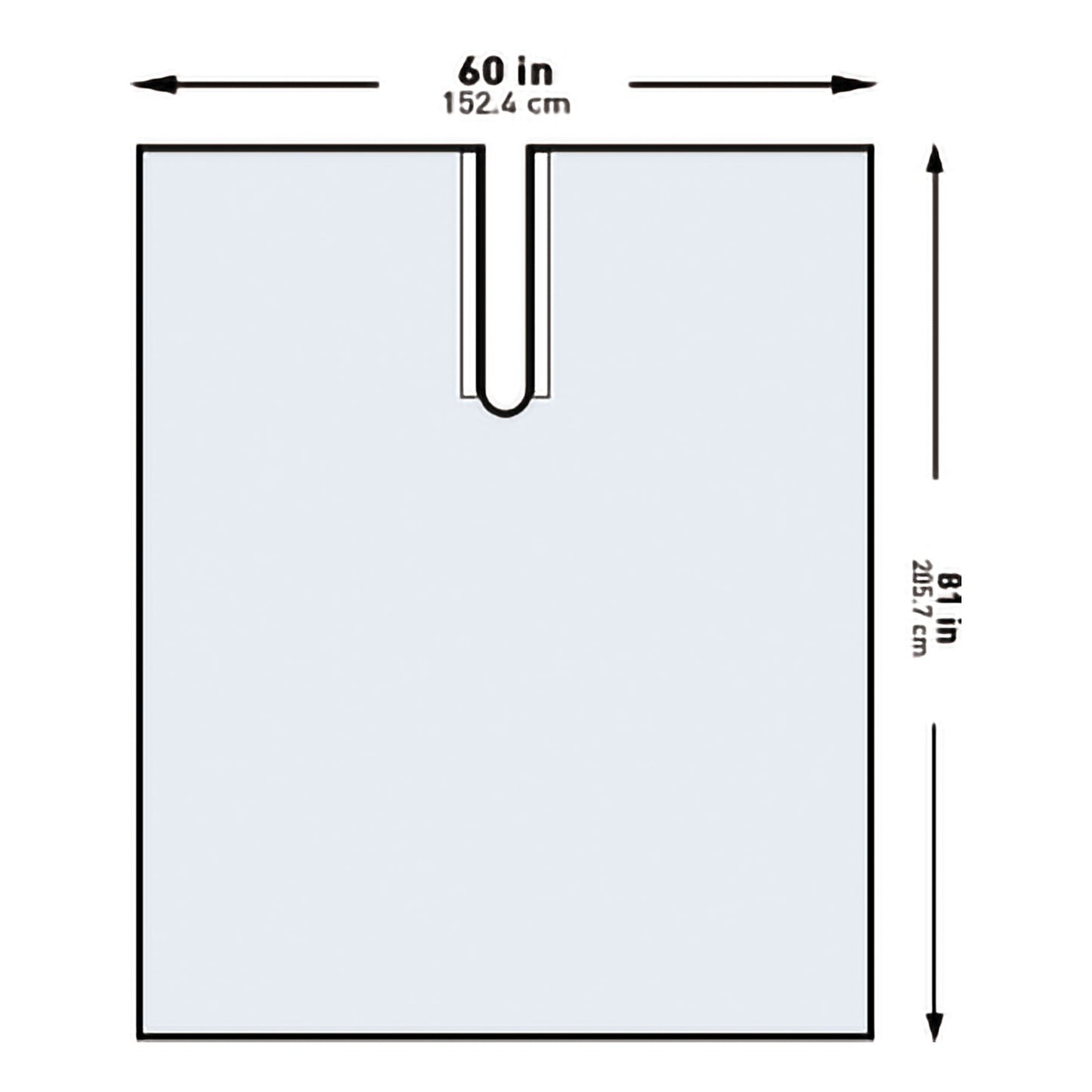 DRAPE, SURGICAL ORTHO IMPERVIOUS W/SPLIT XLG 60"X81"