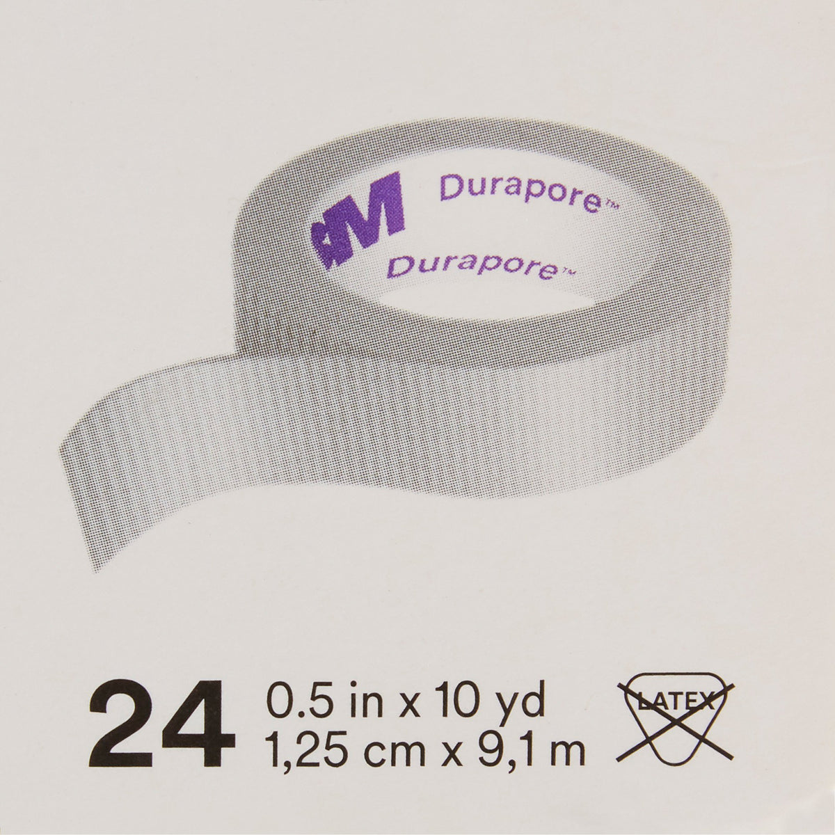 TAPE, ADHSV DURAPORE 1/2"X10YDS