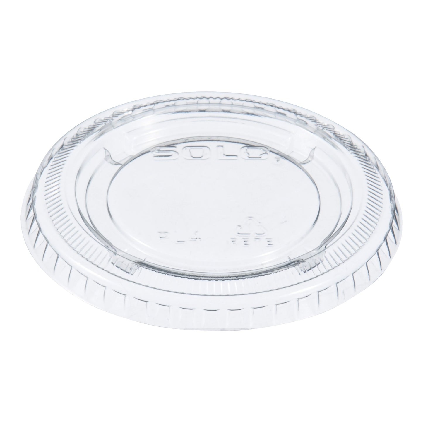 LID, SOUFFLE PRTN PLAS RND W/OSLOT CLR