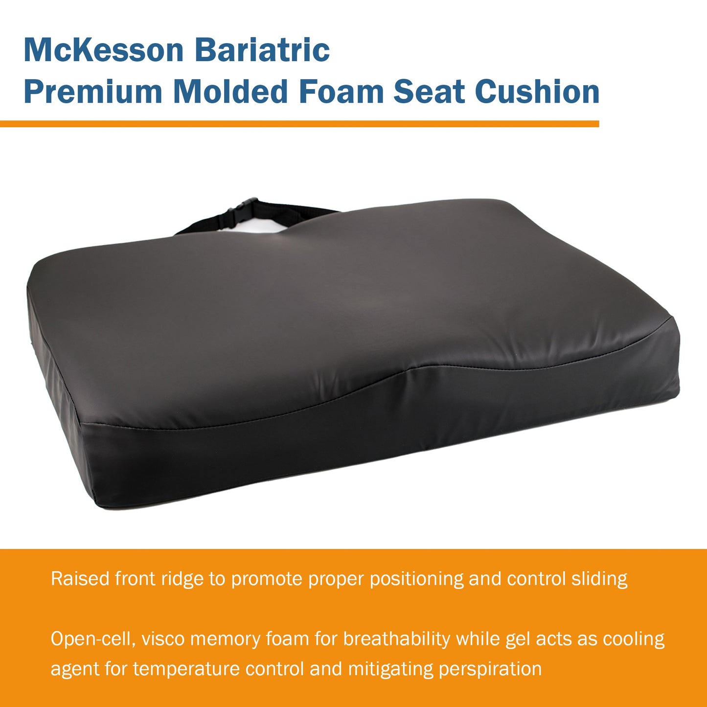 CUSHION, PREM W/C MOLDED FOAM24X18X3