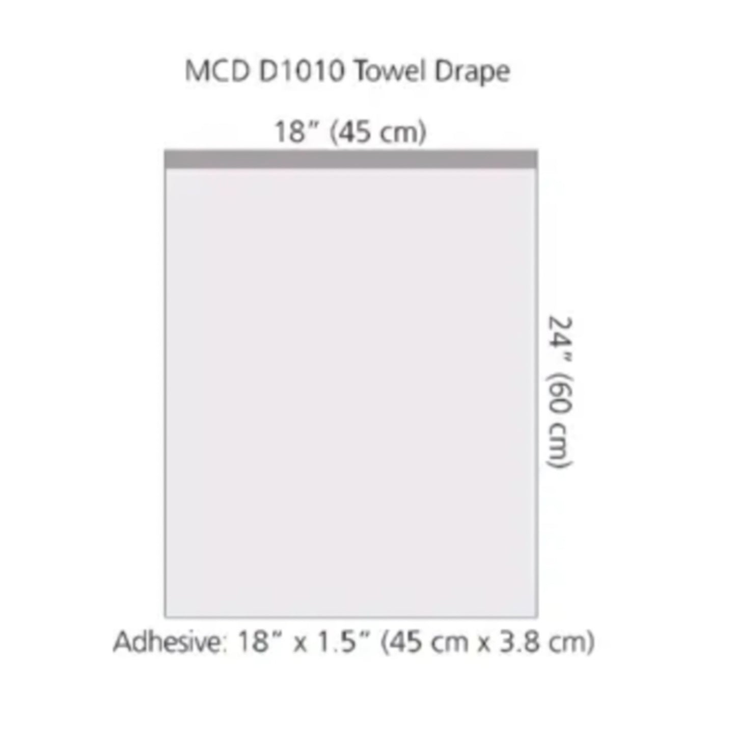 DRAPE, SURG TOWEL ADH 18"X24"