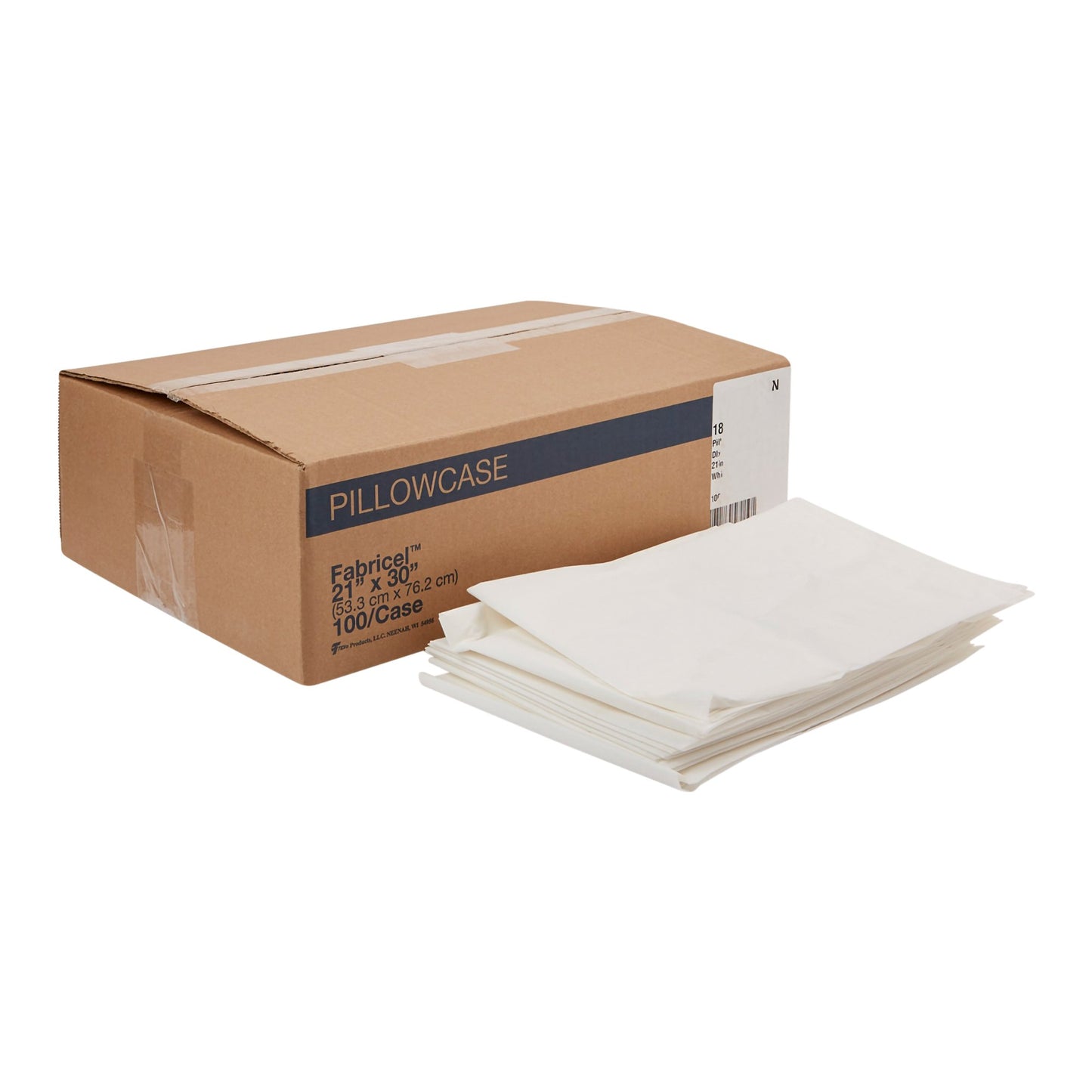 PILLOWCASE, FABRICEL/POLY WHT21X30