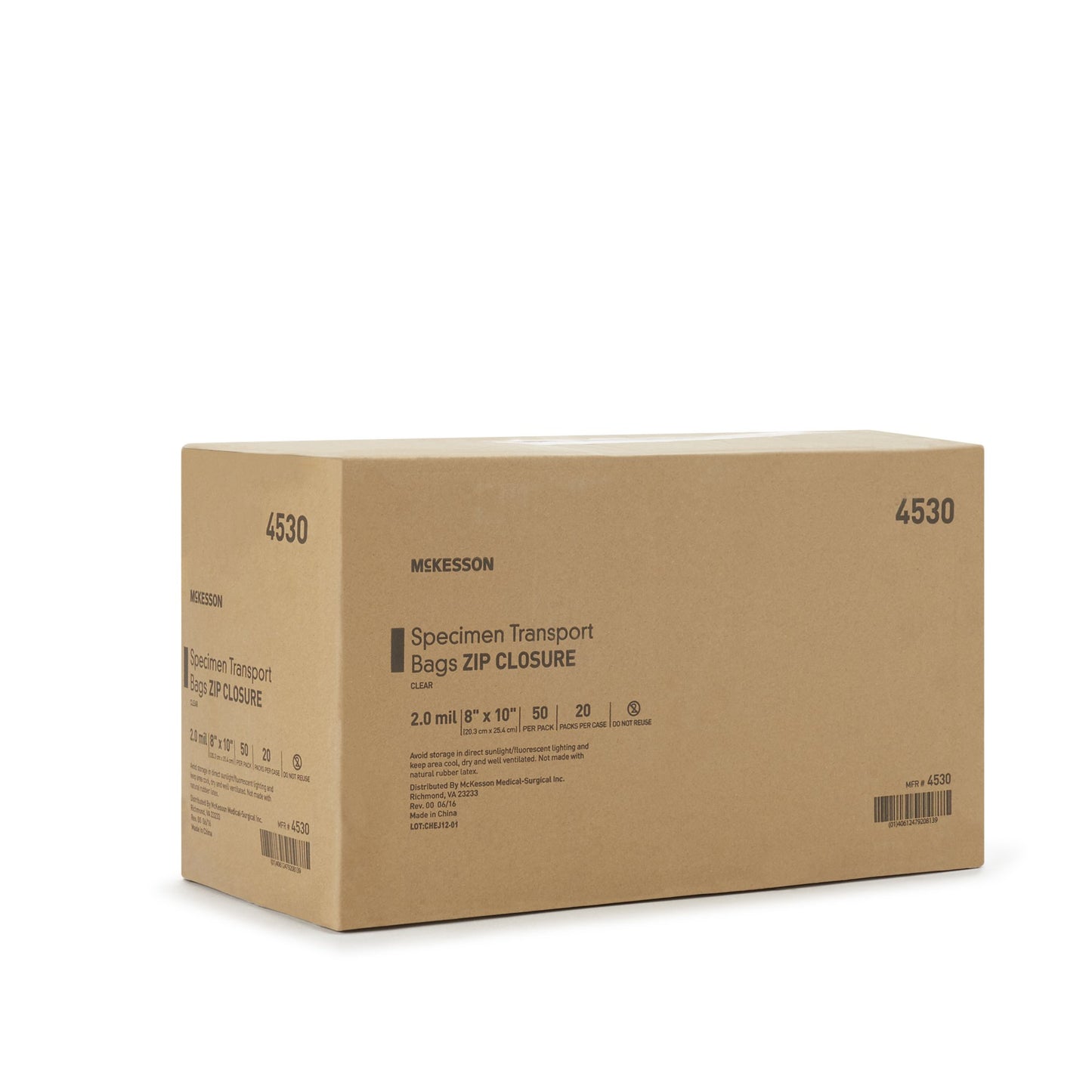 BAG, SPECIMEN 8X10 CLR