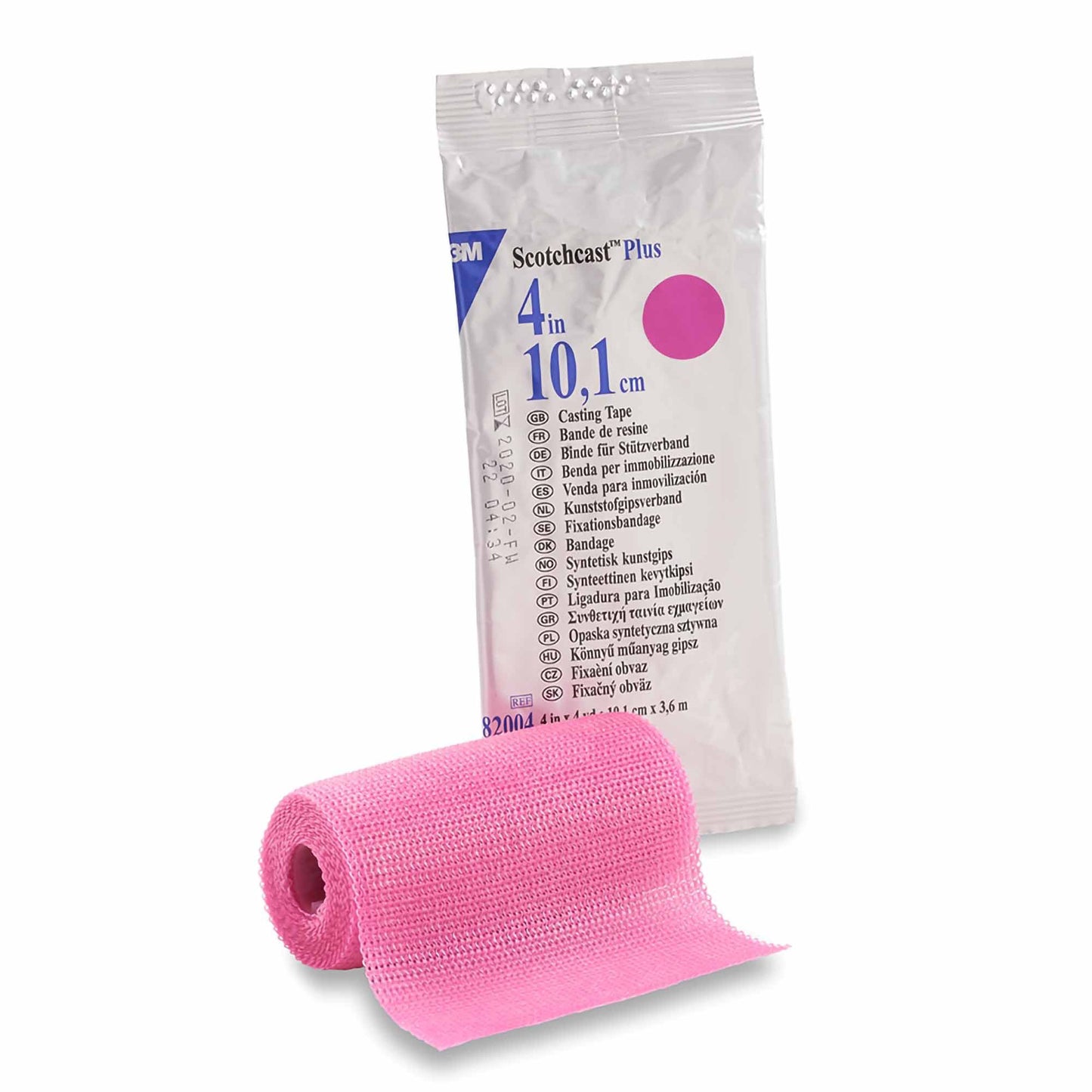 TAPE, CAST SCOTCHCAST 4"X4YDSBRT PNK