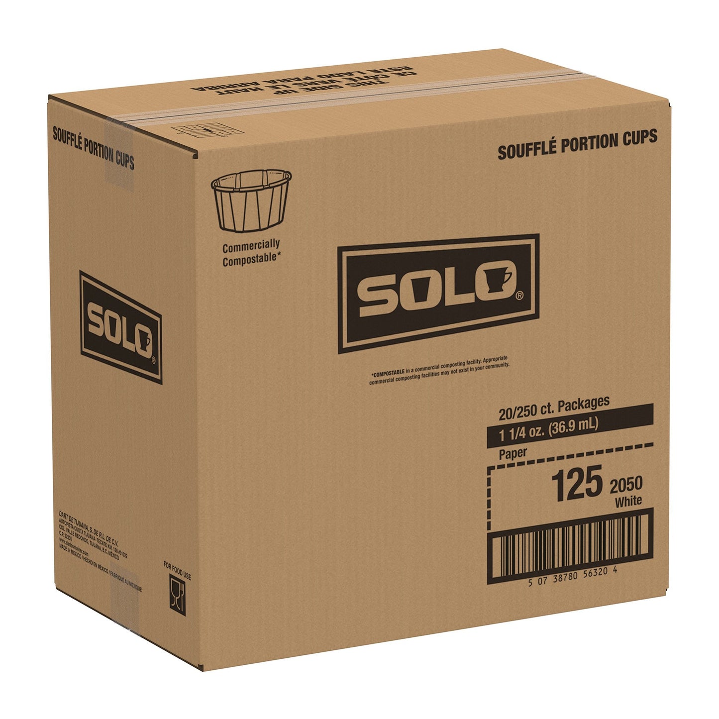 CUP, SOUFFLE PORTION PAPER WHT1.25OZ
