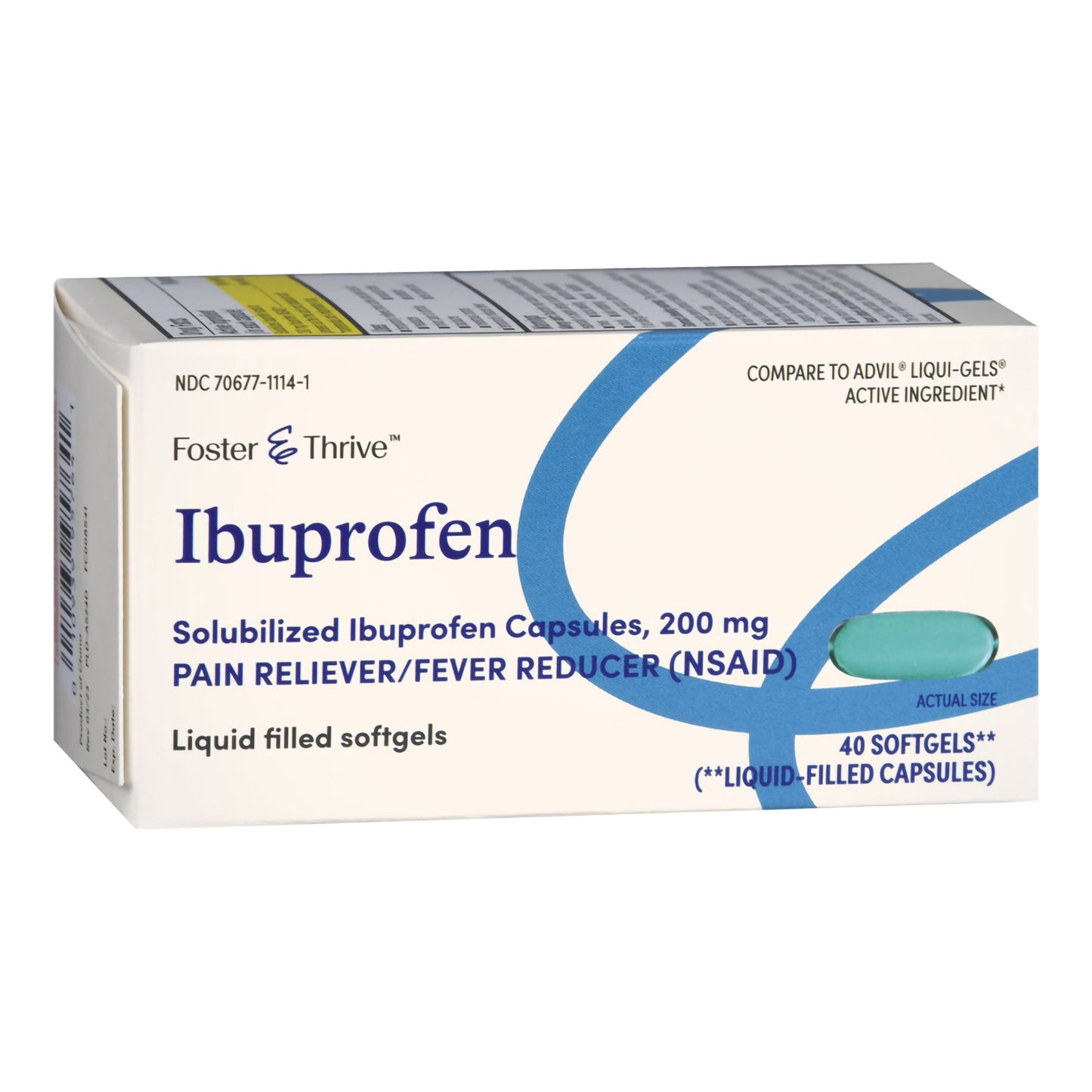 IBUPROFEN, CAP SGEL FT SM 200MG