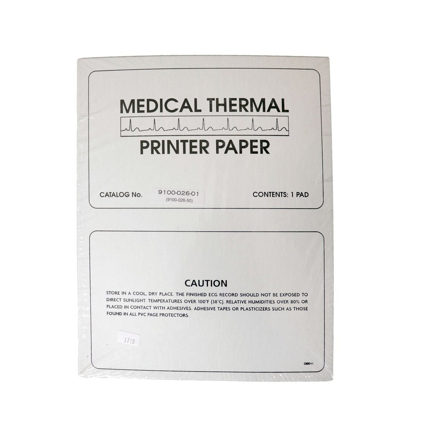 PAPER, ECG F/MORTARA Z-FOLD RED GRID 8.5"X11"