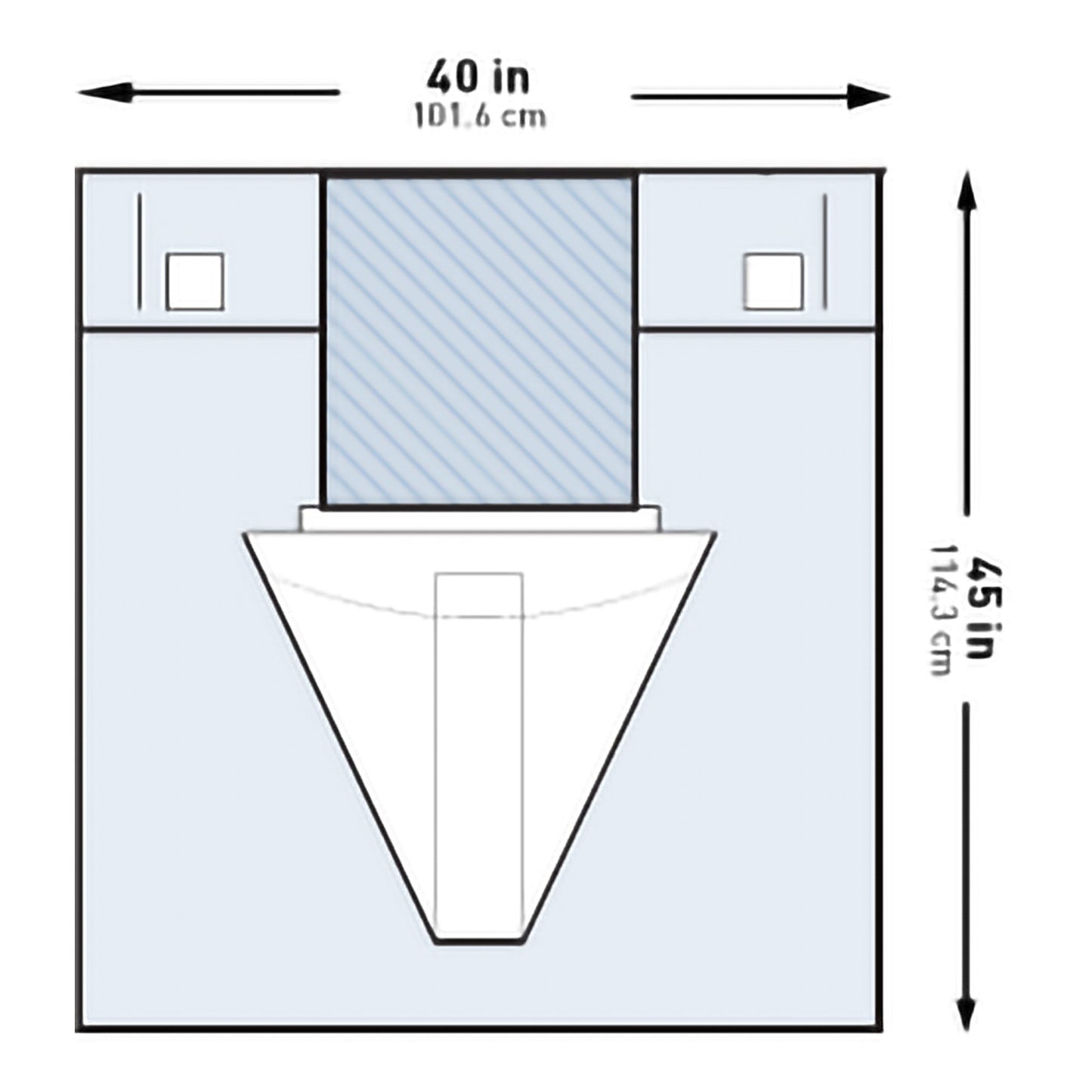 DRAPE, SURGICAL GYN UNDER BUTTOCKS STR 40"X45"
