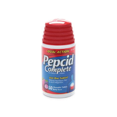 PEPCID COMPLETE, TAB CHEW 10-800-165MG BERRY