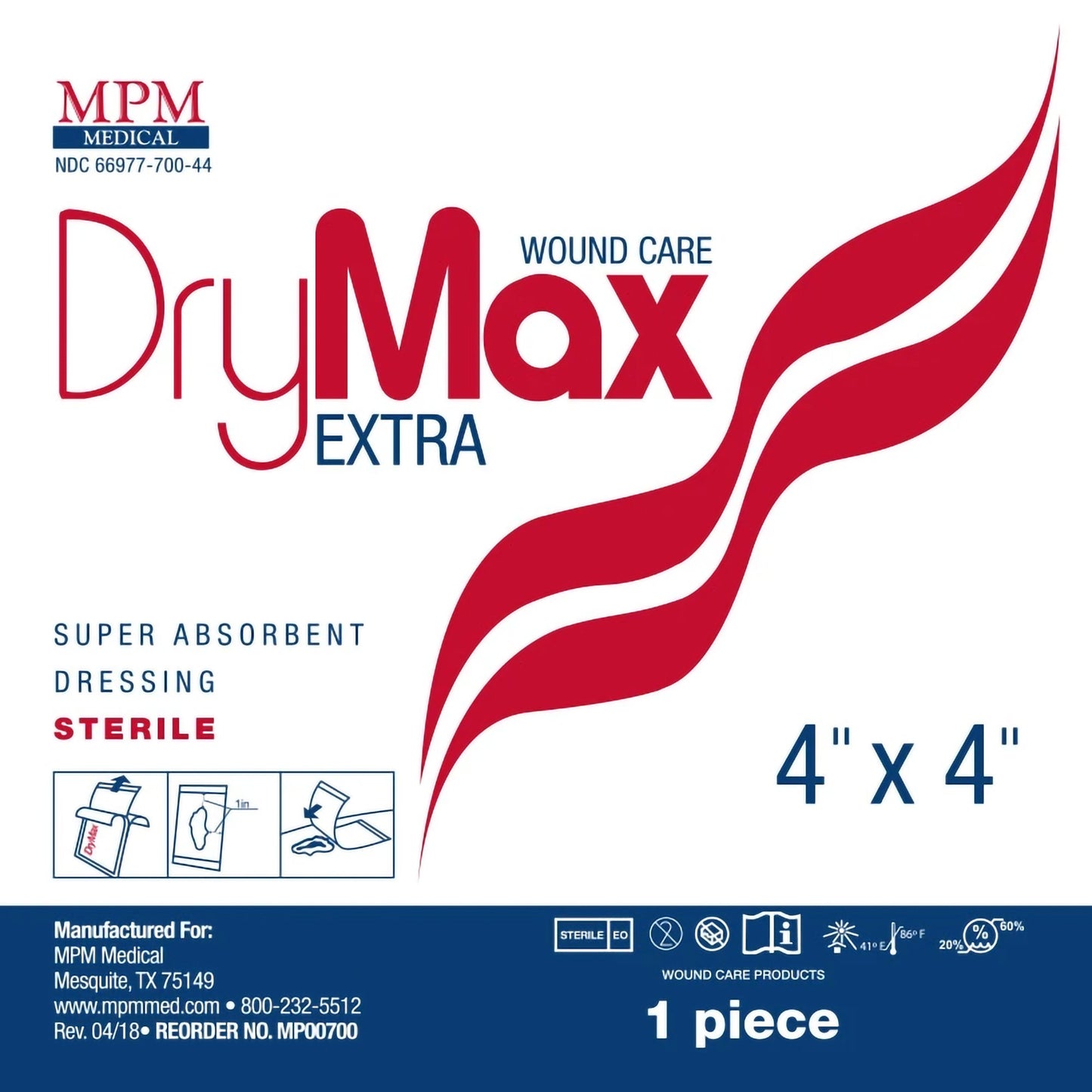 DRESSING, DRY MAX 4"X4"