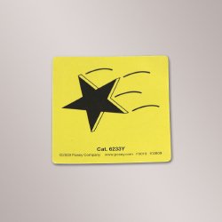 MAGNET, PT FALLING STAR YLW 3X3