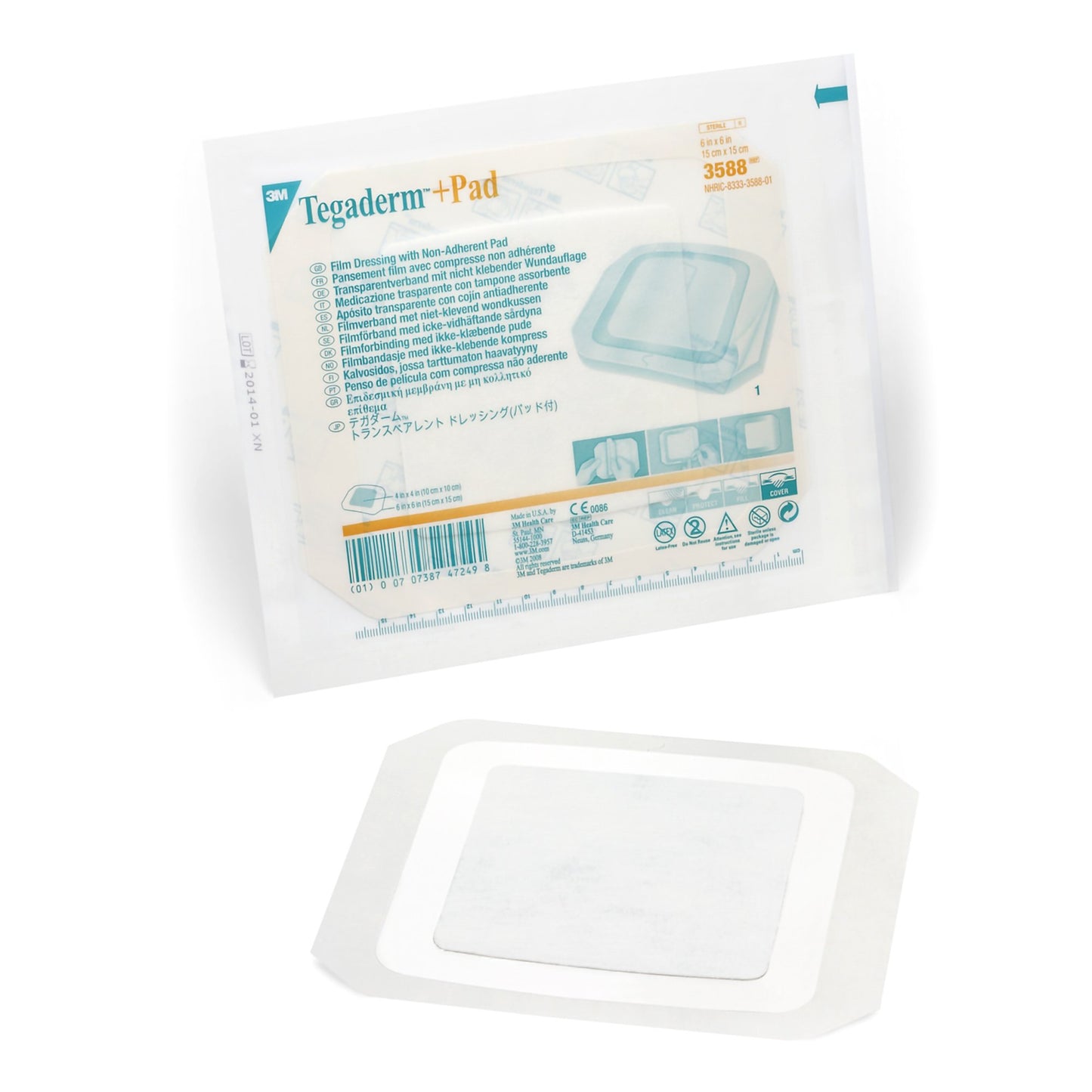 TEGADERM, DRESSING PAD 6"X6"