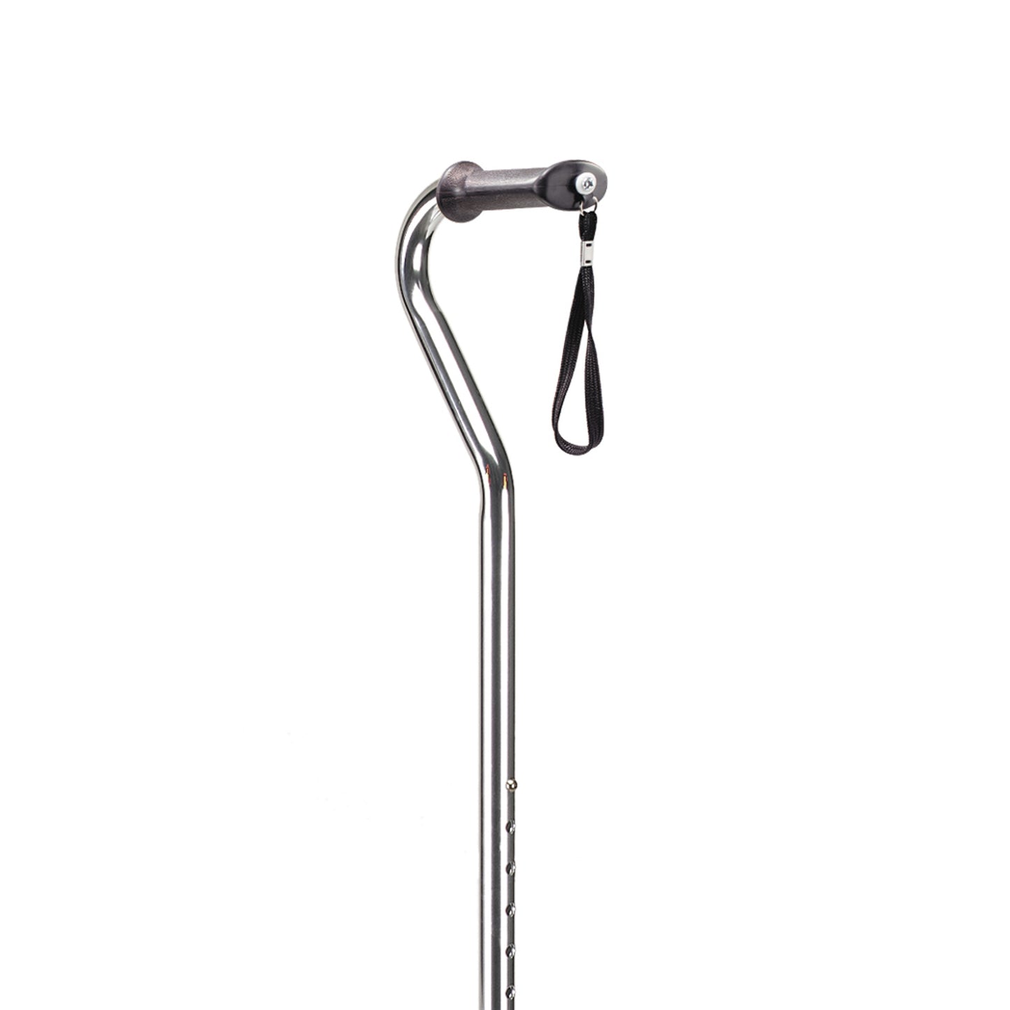 CANE, QUAD W/CONTRD GRIP CHROME SM