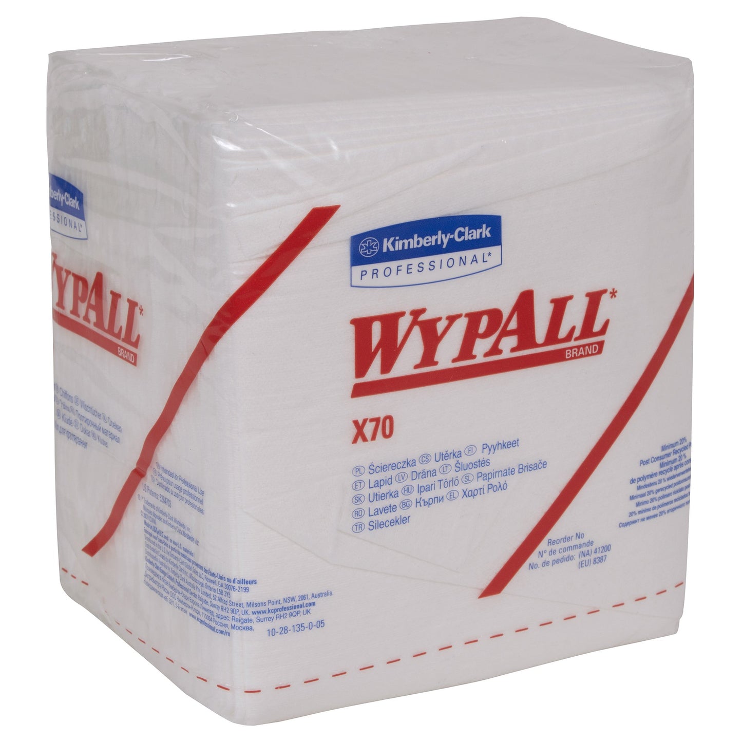 WIPER, WYPALL X70 12.5"X14.4"